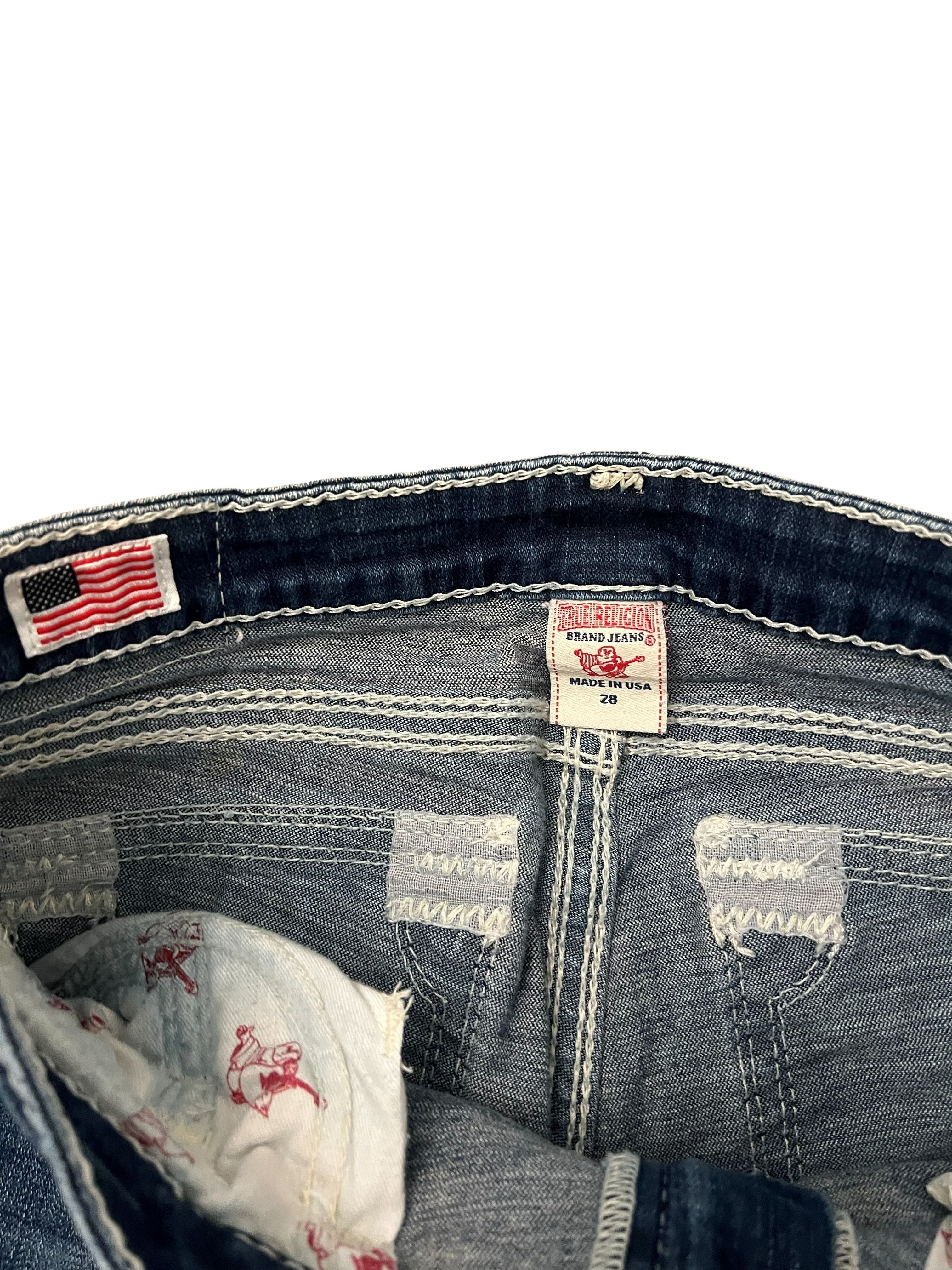 True Religion Becky Bootcut Jeans - Size 28, Thick Stitch