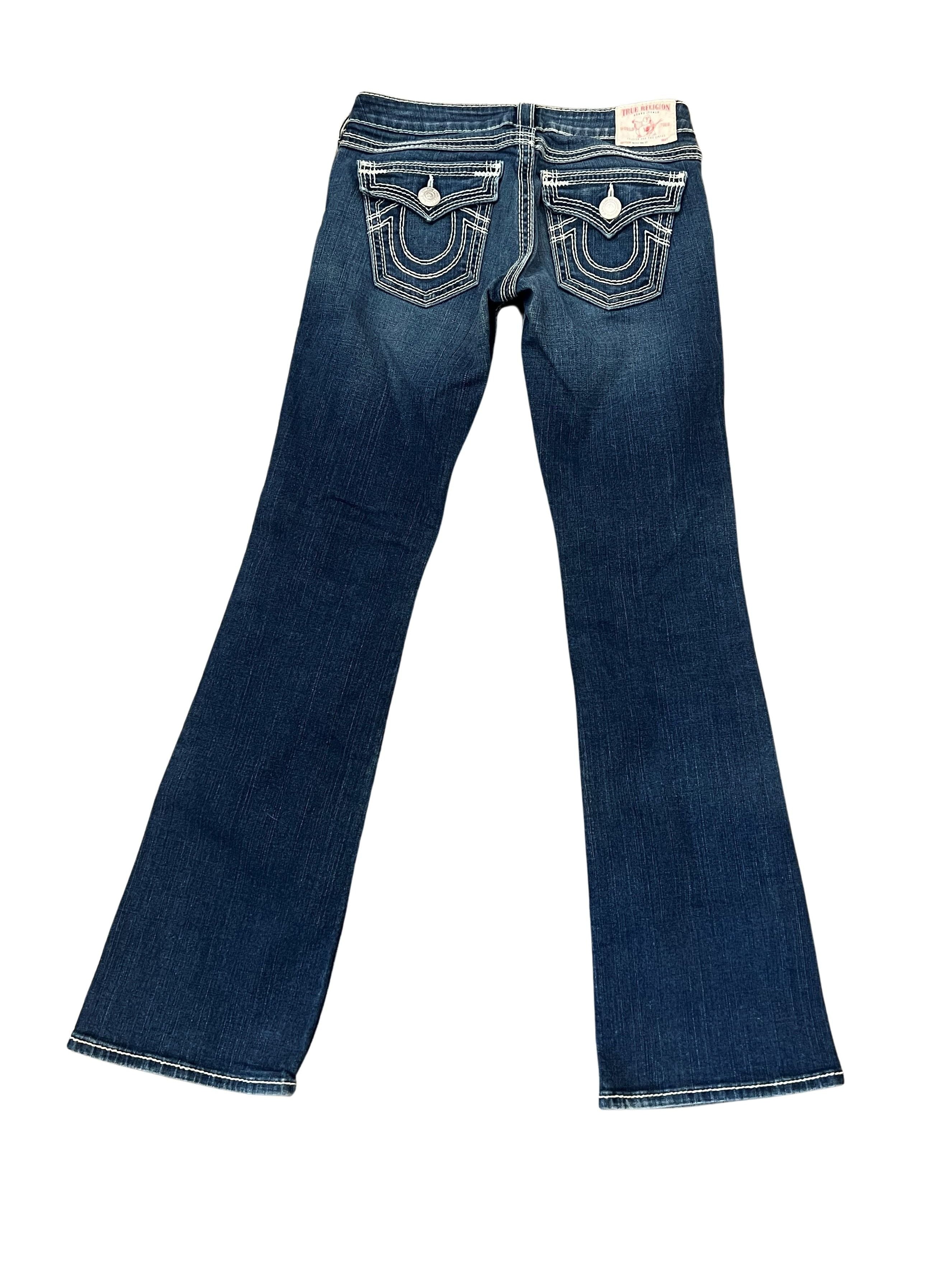 True Religion Becky Bootcut Jeans - Size 28, Thick Stitch