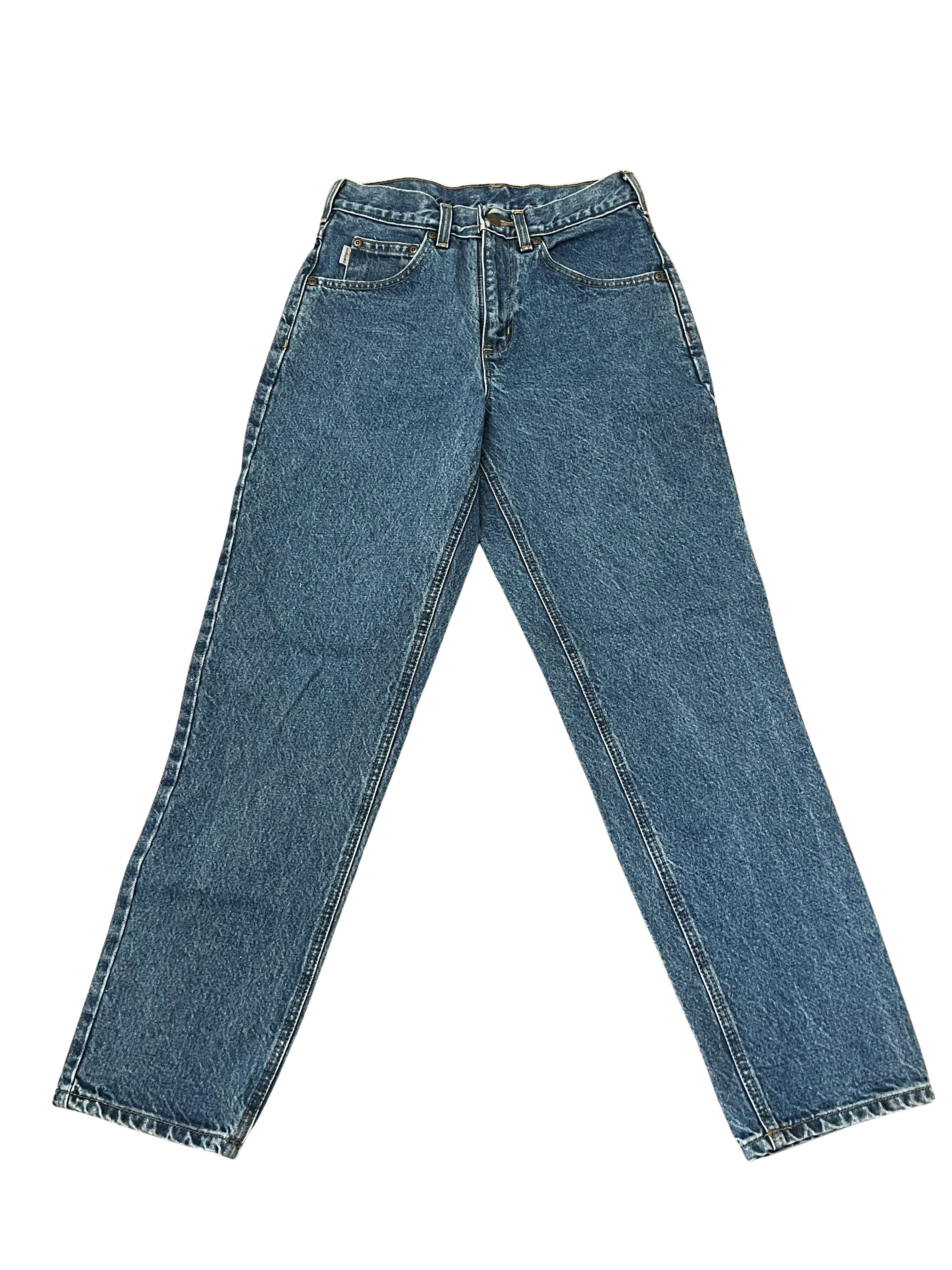 Carhartt Medium Wash Denim Jeans - Classic Workwear Style
