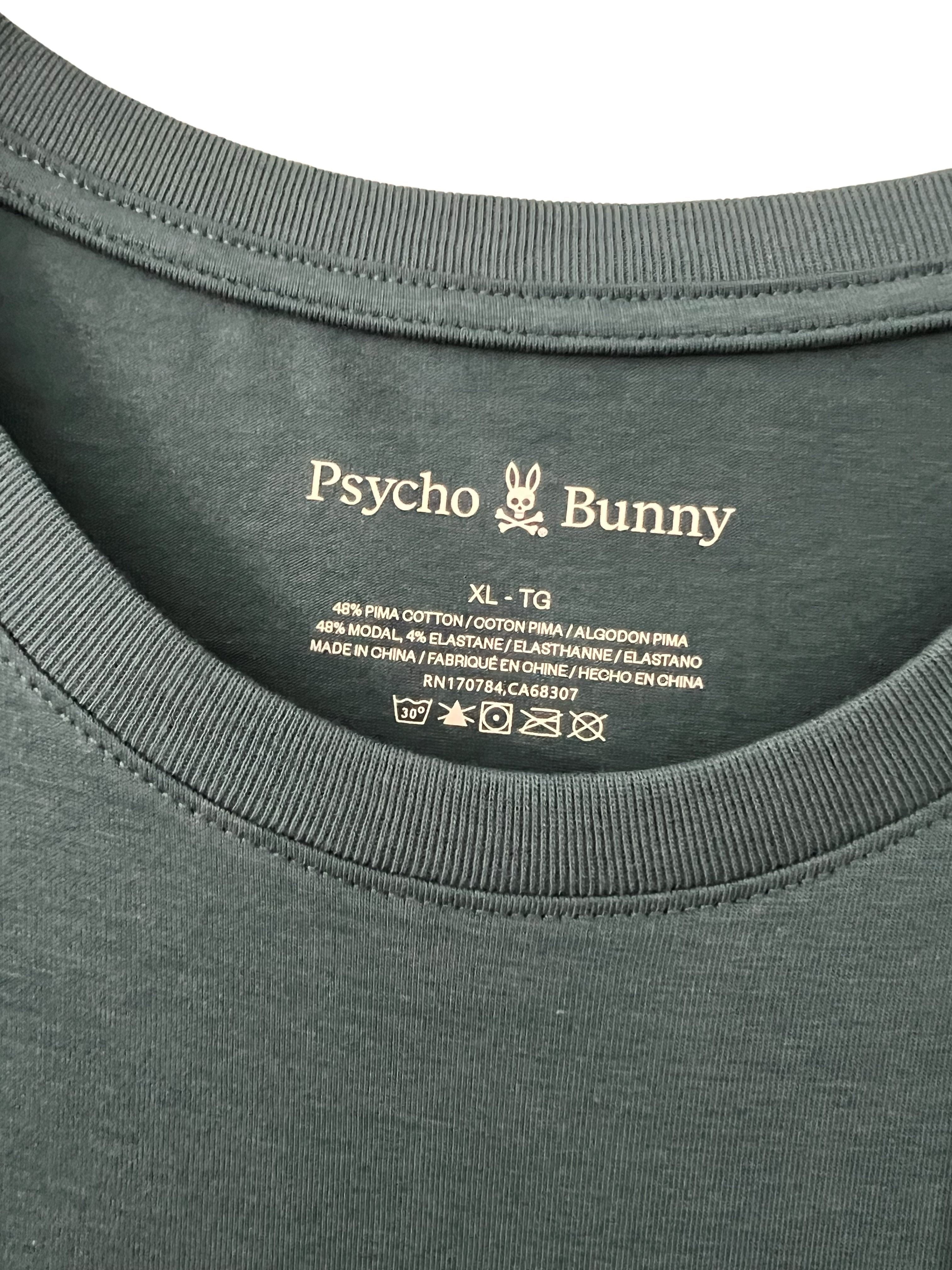 Psycho Bunny Men's XL Pocket T-Shirt Slate Blue NWT