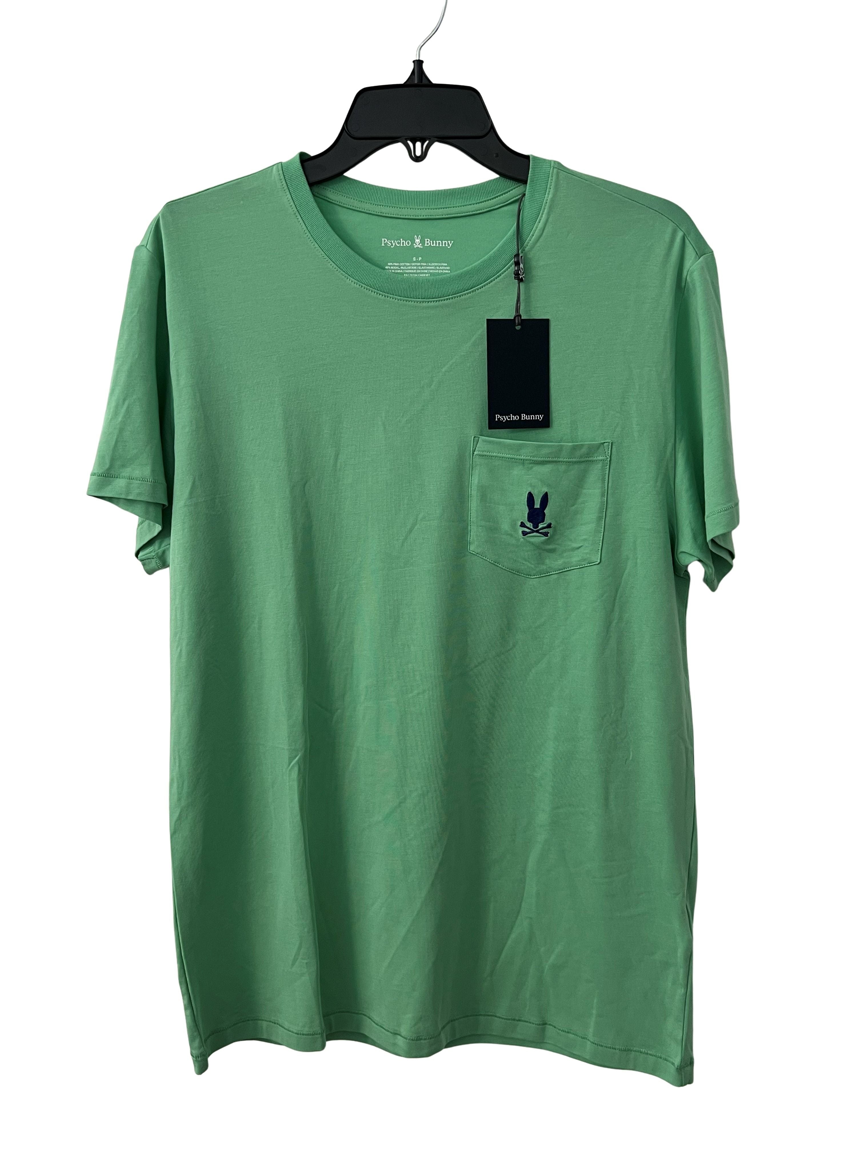 Psycho Bunny Men's Small Green Pocket T-Shirt NWT