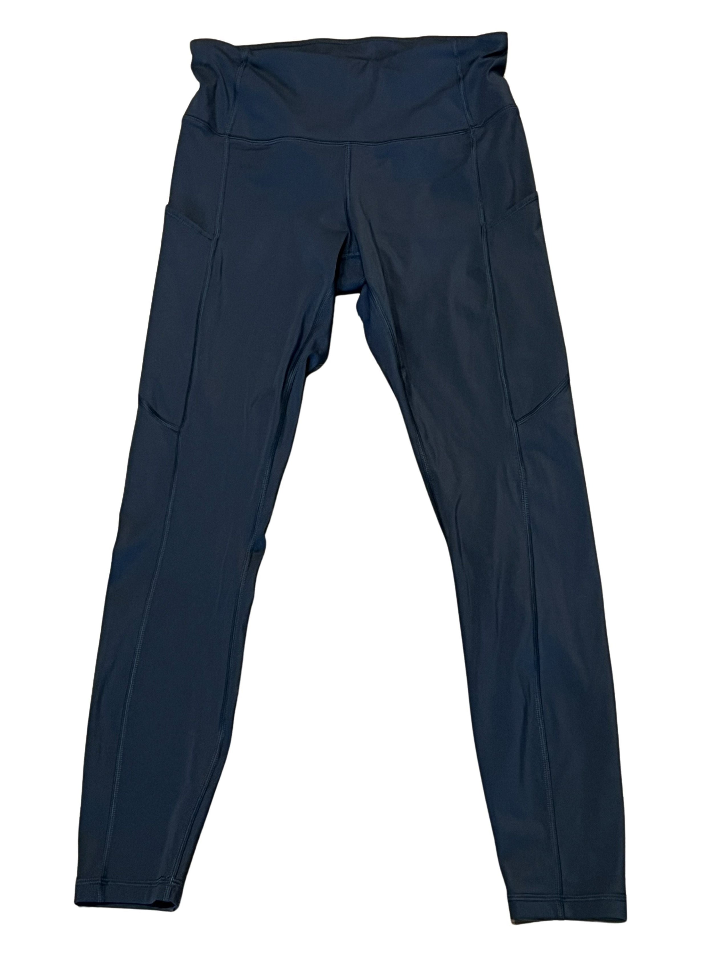 Lululemon Women's High-Rise Leggings with Side Pockets - Navy