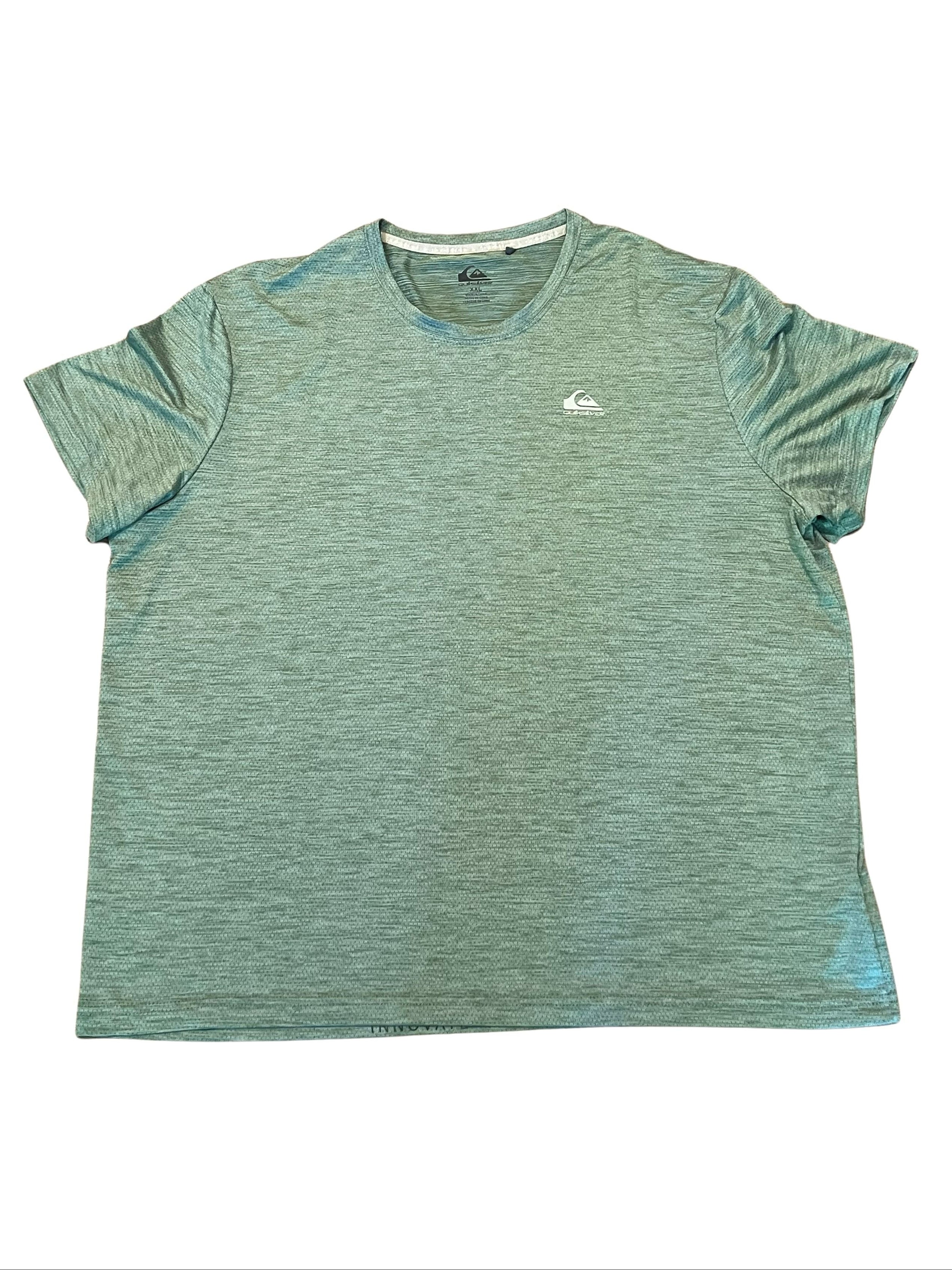 Quiksilver Dryflight Men's XXL Heather Green Athletic T-Shirt