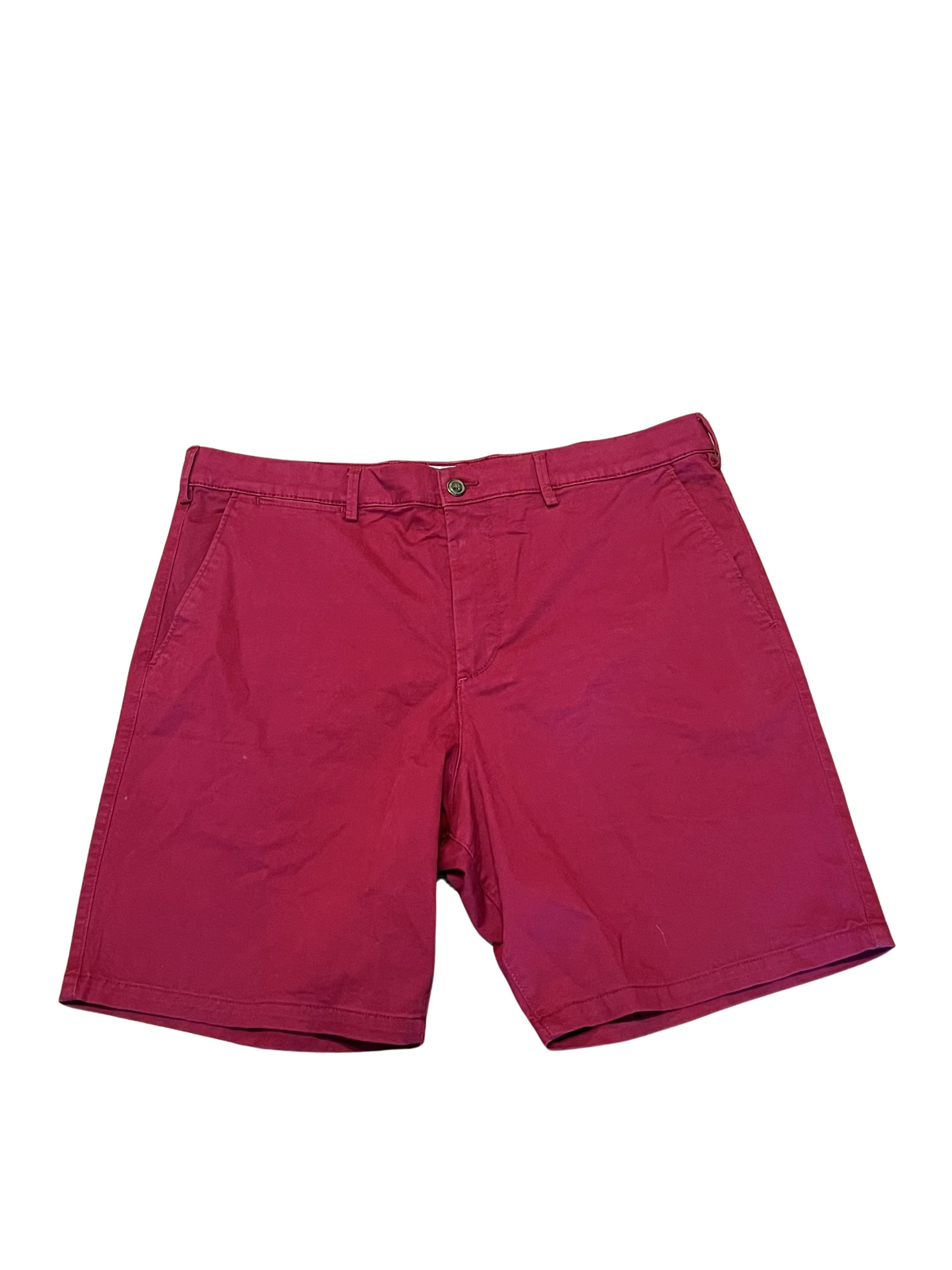 Gap Essential Khaki 9" Short Men's Size 38 Burgundy Chino Shorts