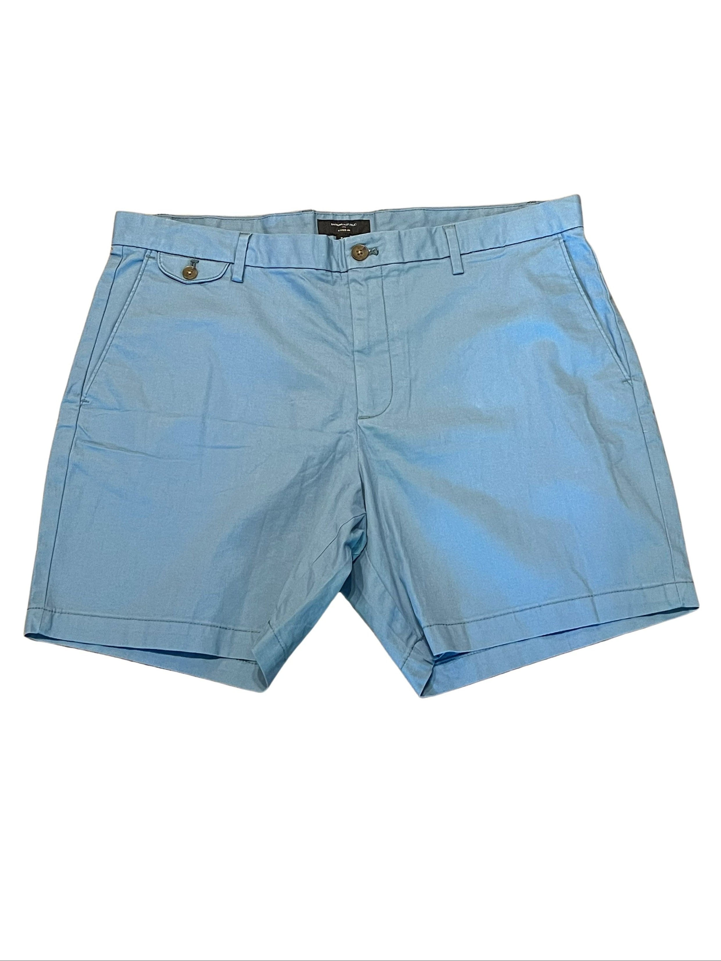Banana Republic Men's Light Blue Chino Shorts - Size 38
