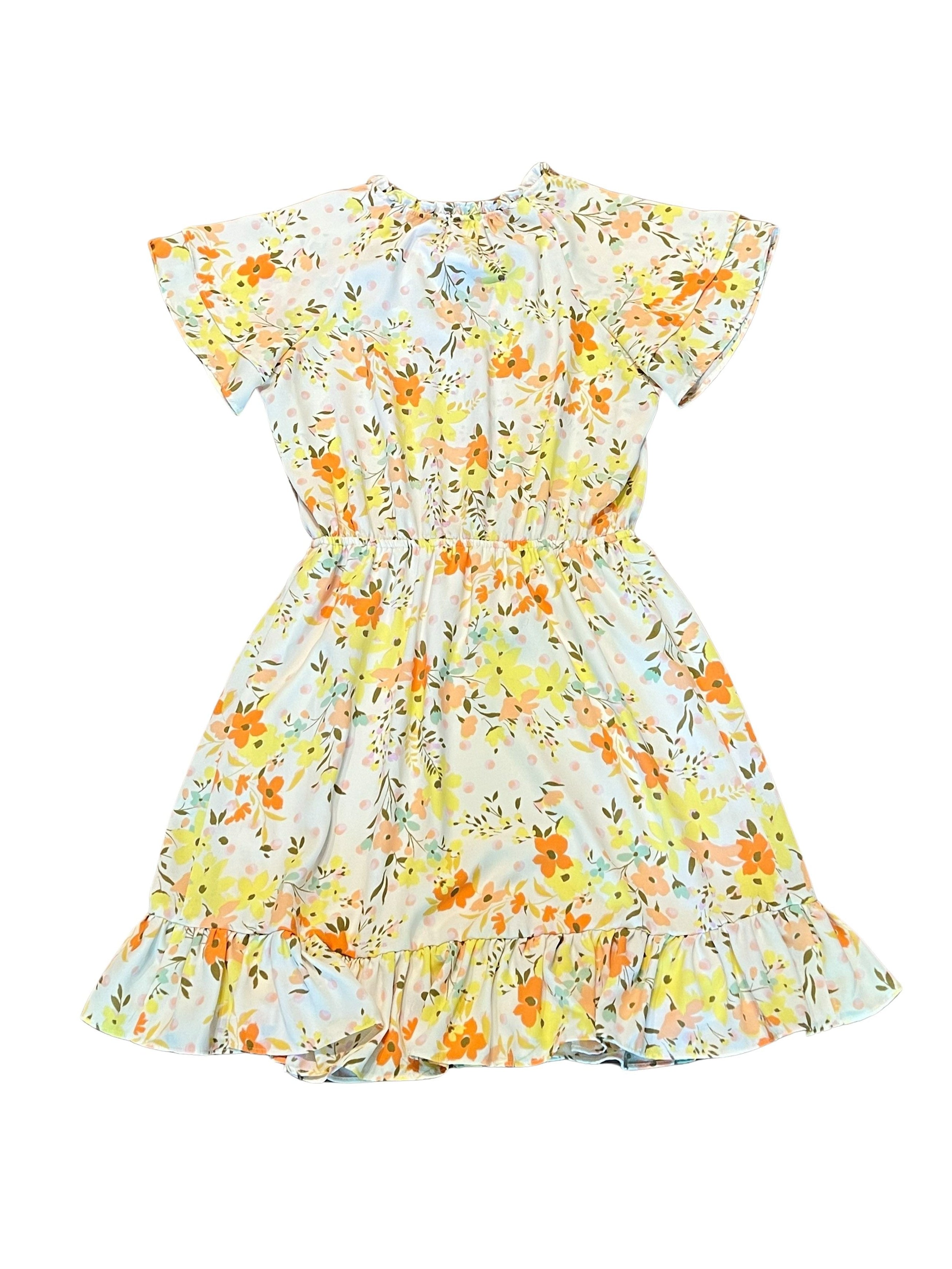 LC Lauren Conrad Pleat Neck Floral Dress Size S NWT
