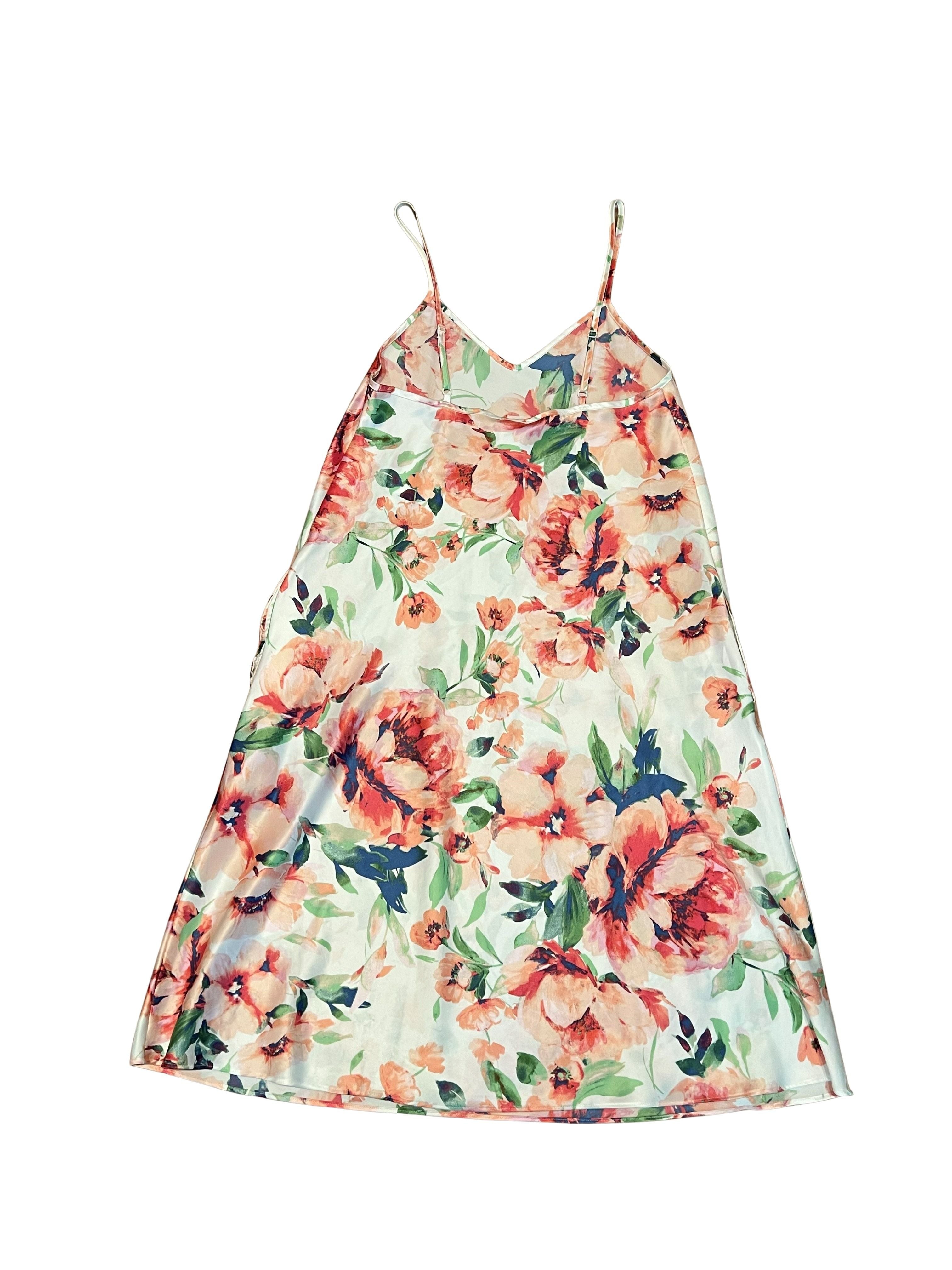 Floral Print Sundress with Adjustable Spaghetti Straps