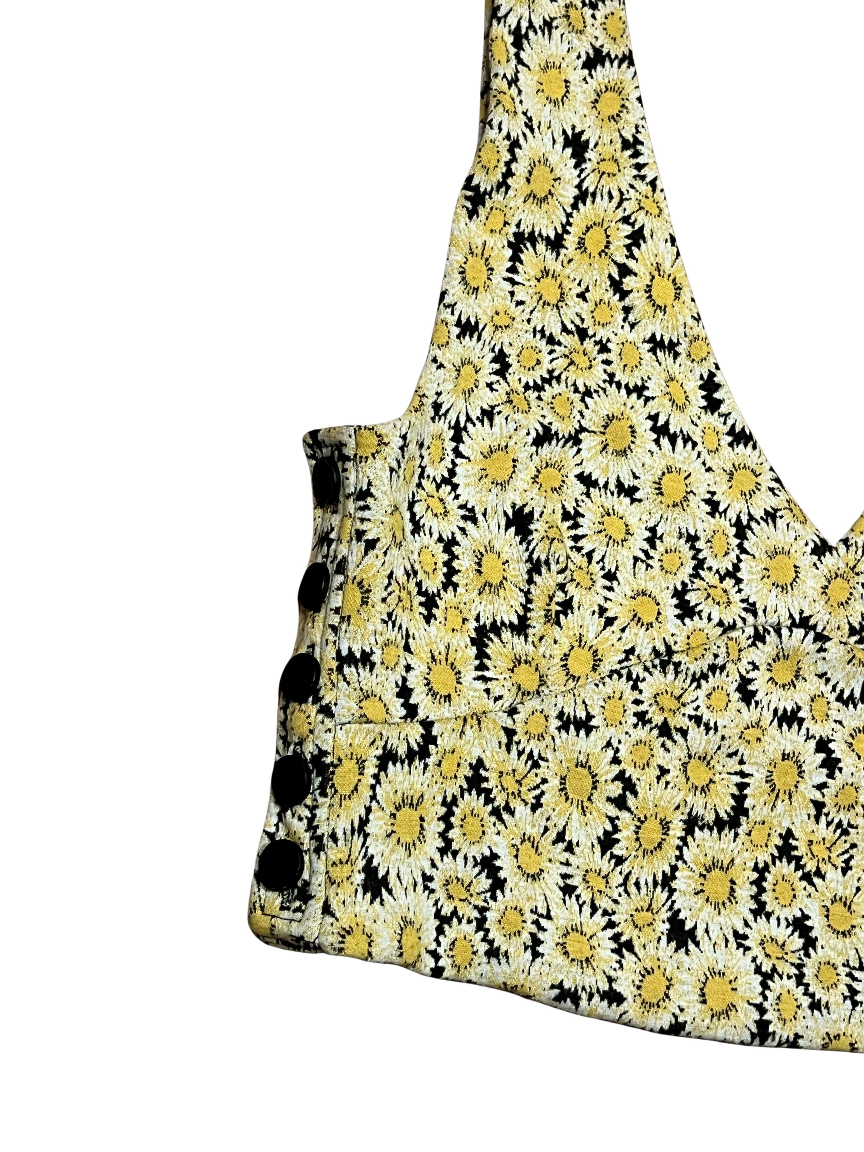 Maeve by Anthropologie Daisy Floral Crop Top Sz Large