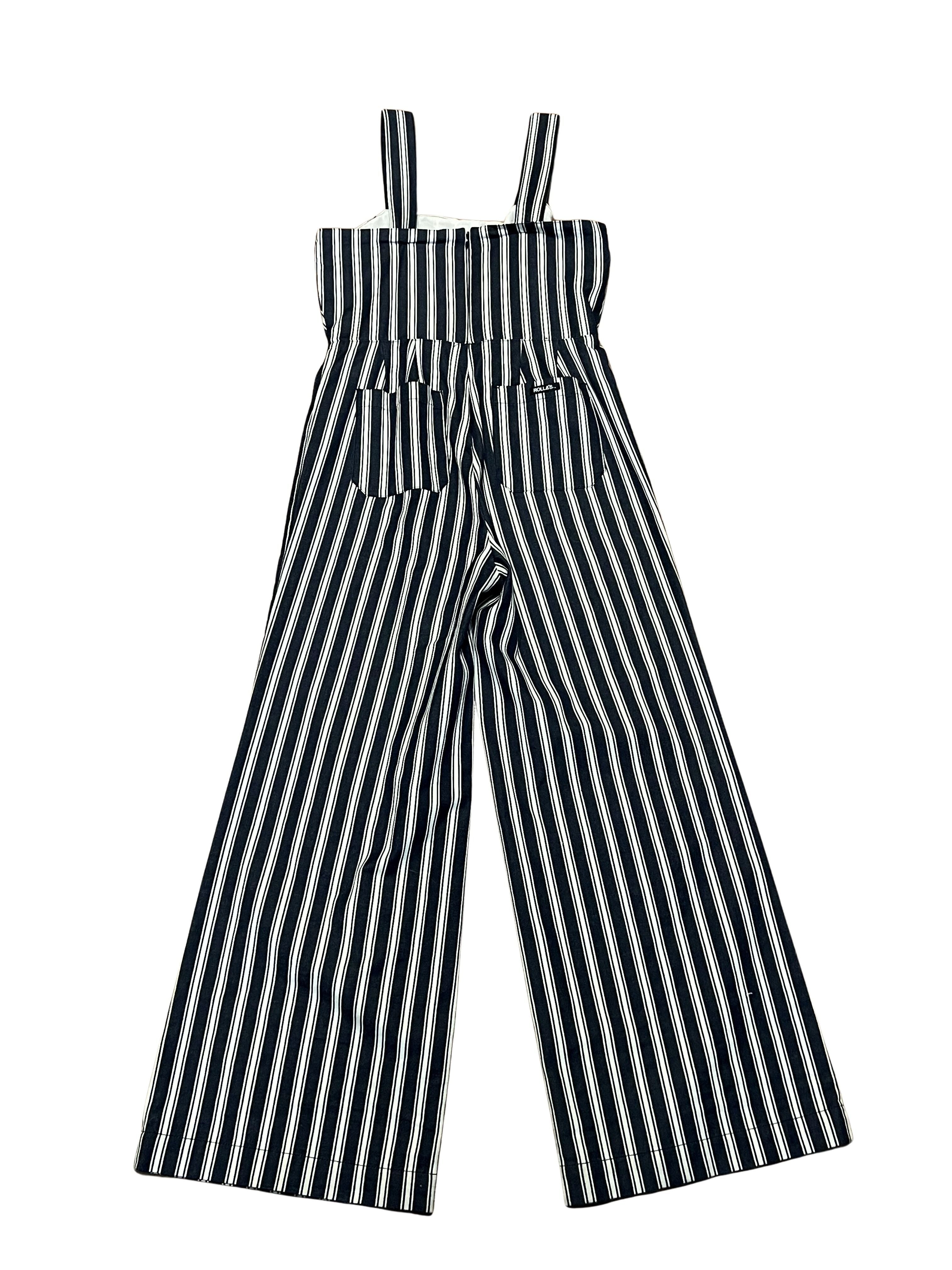 Rolla's Navy & White Striped Wide-Leg Jumpsuit