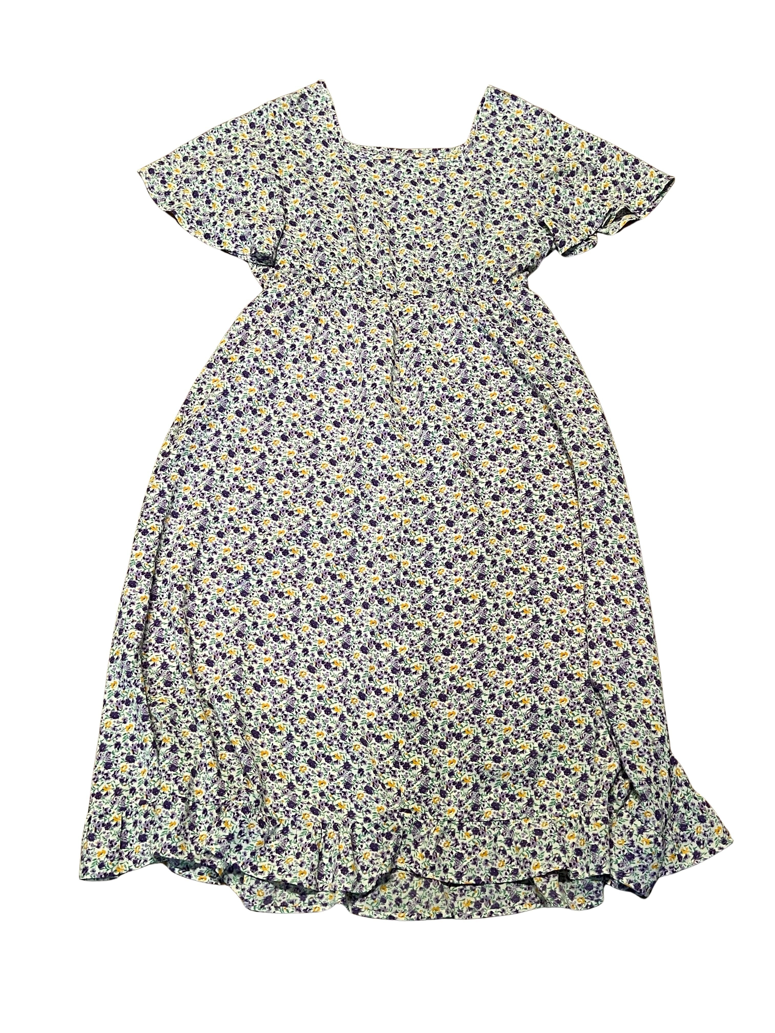 BloomChic Purple Floral Button-Back Dress Size 10-30