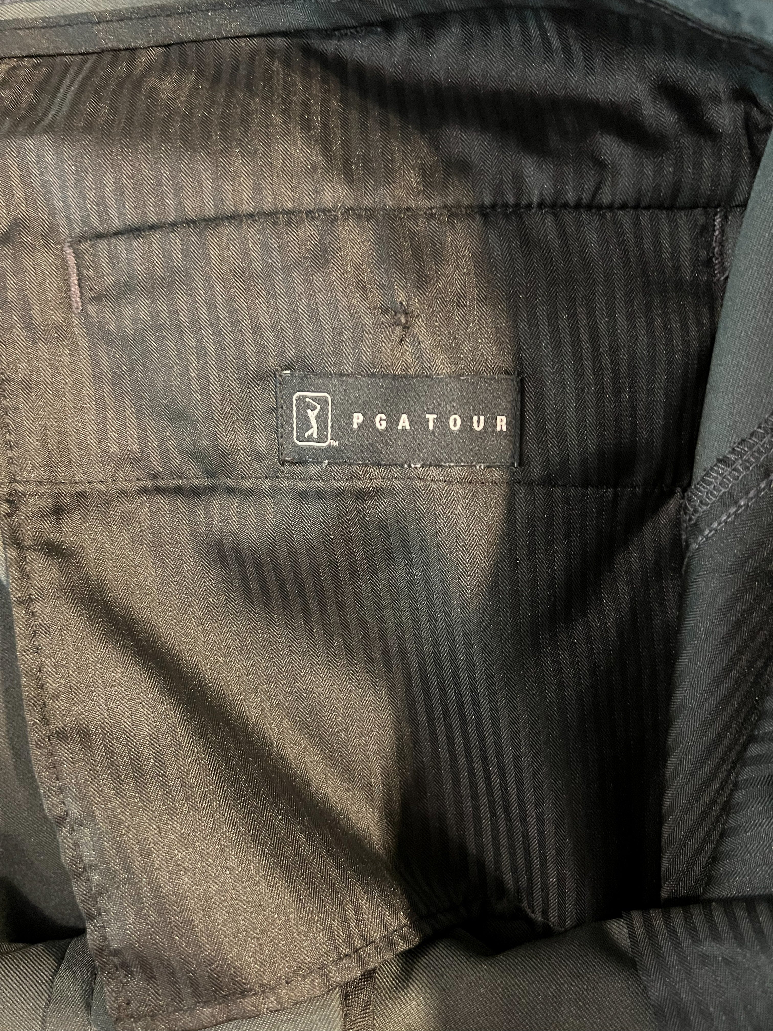 PGA Tour Men's Black Polyester Chino Shorts Size 42