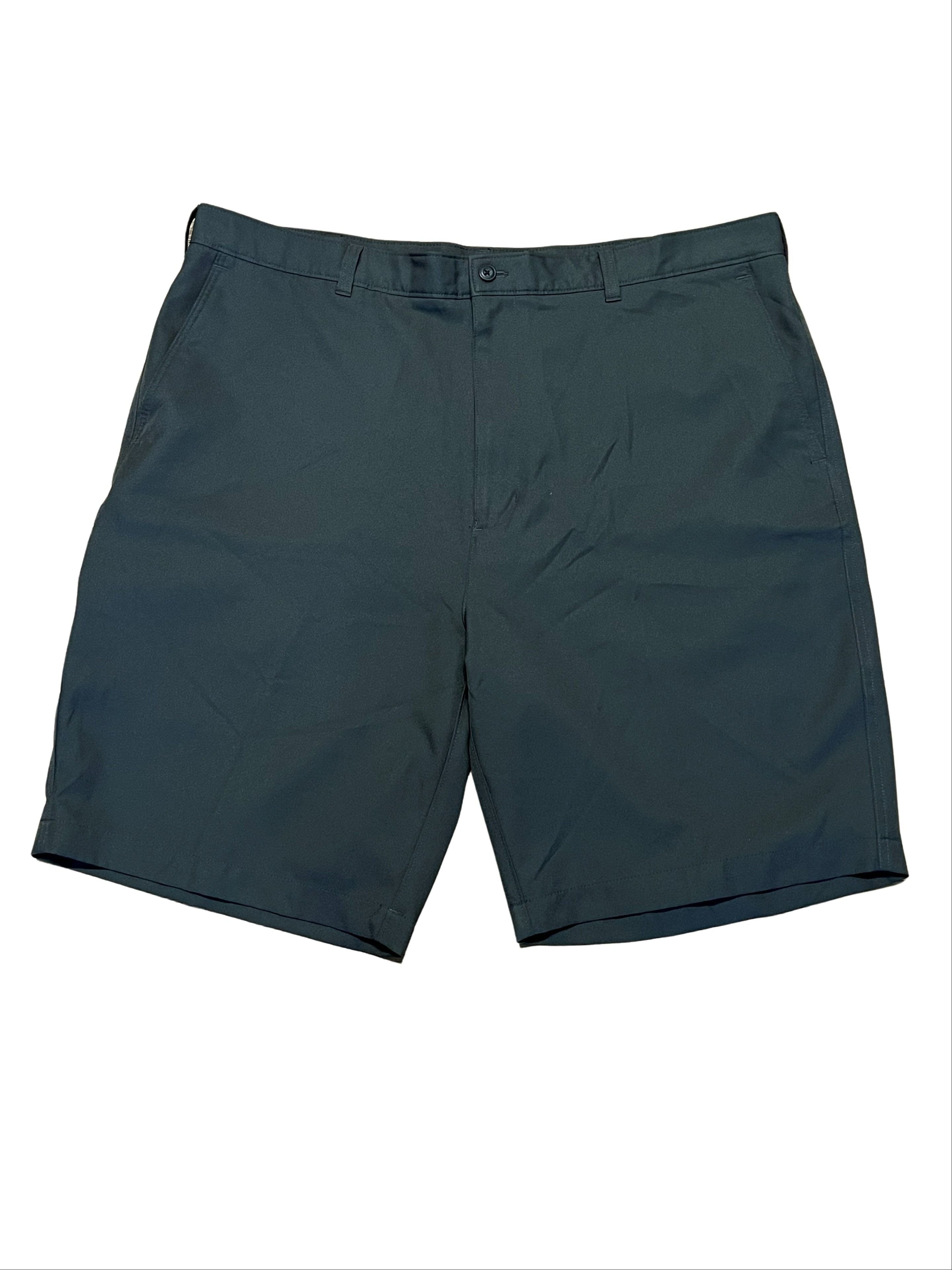 Men's Black Polyester Chino Shorts Size 42