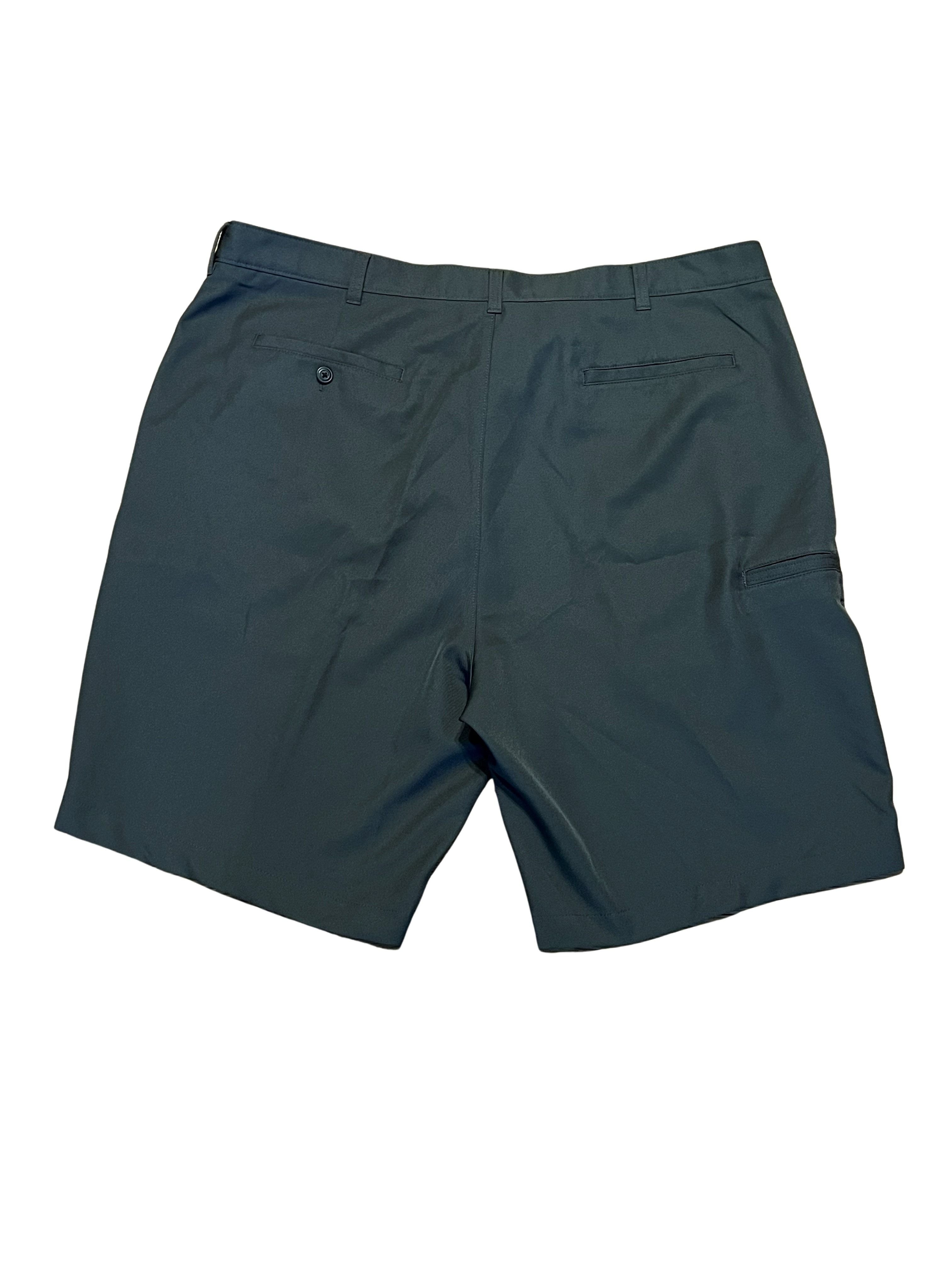 Men's Black Polyester Chino Shorts Size 42