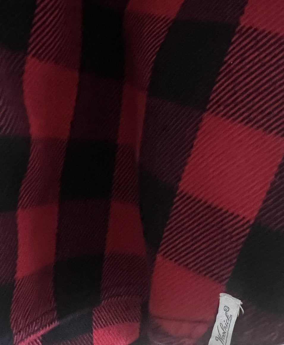 Woolrich Red & Black Buffalo Plaid Flannel Shirt Size S