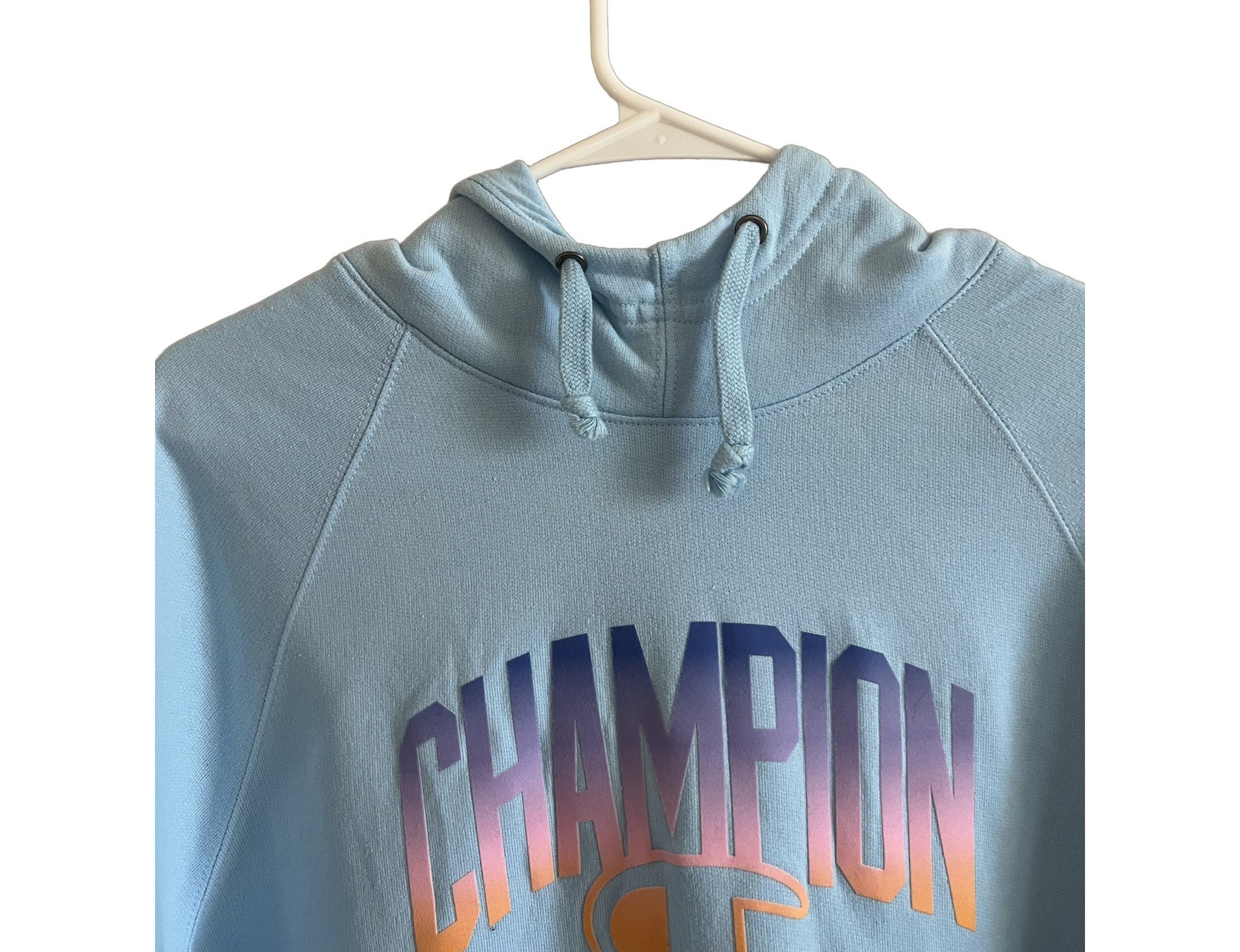 Champion Authentic Athleticwear Light Blue Pullover Hoodie Size L