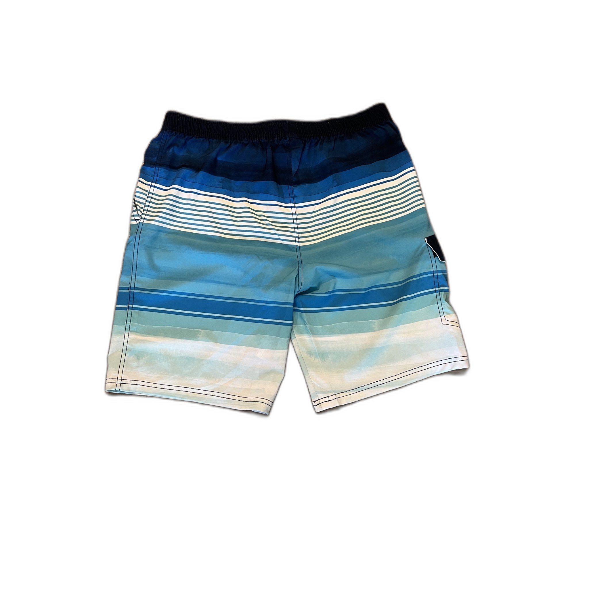 Banana Boat Men's Blue Ombre Striped Board Shorts UPF 50+