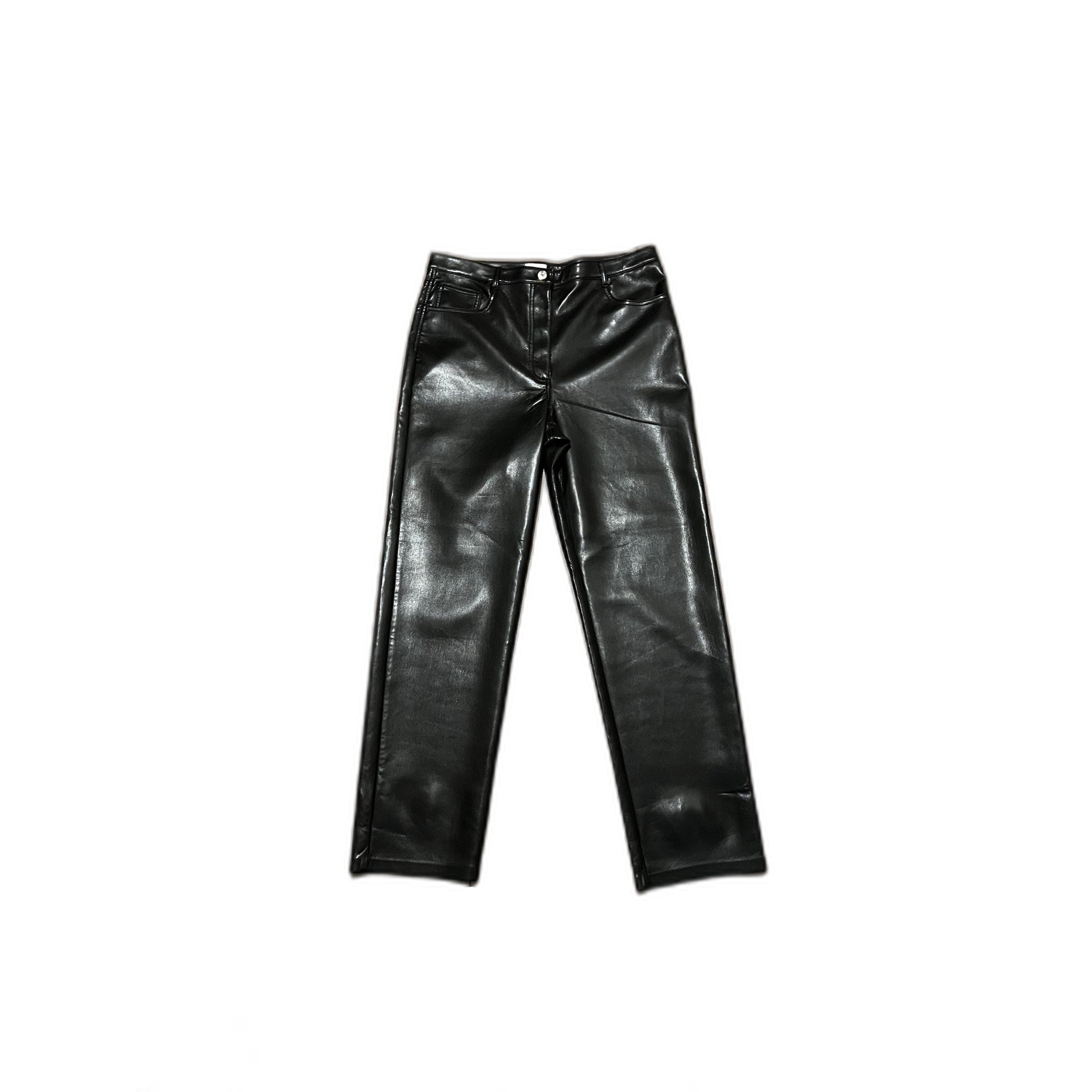 Wilfred Black Faux Leather Pants - Size 14