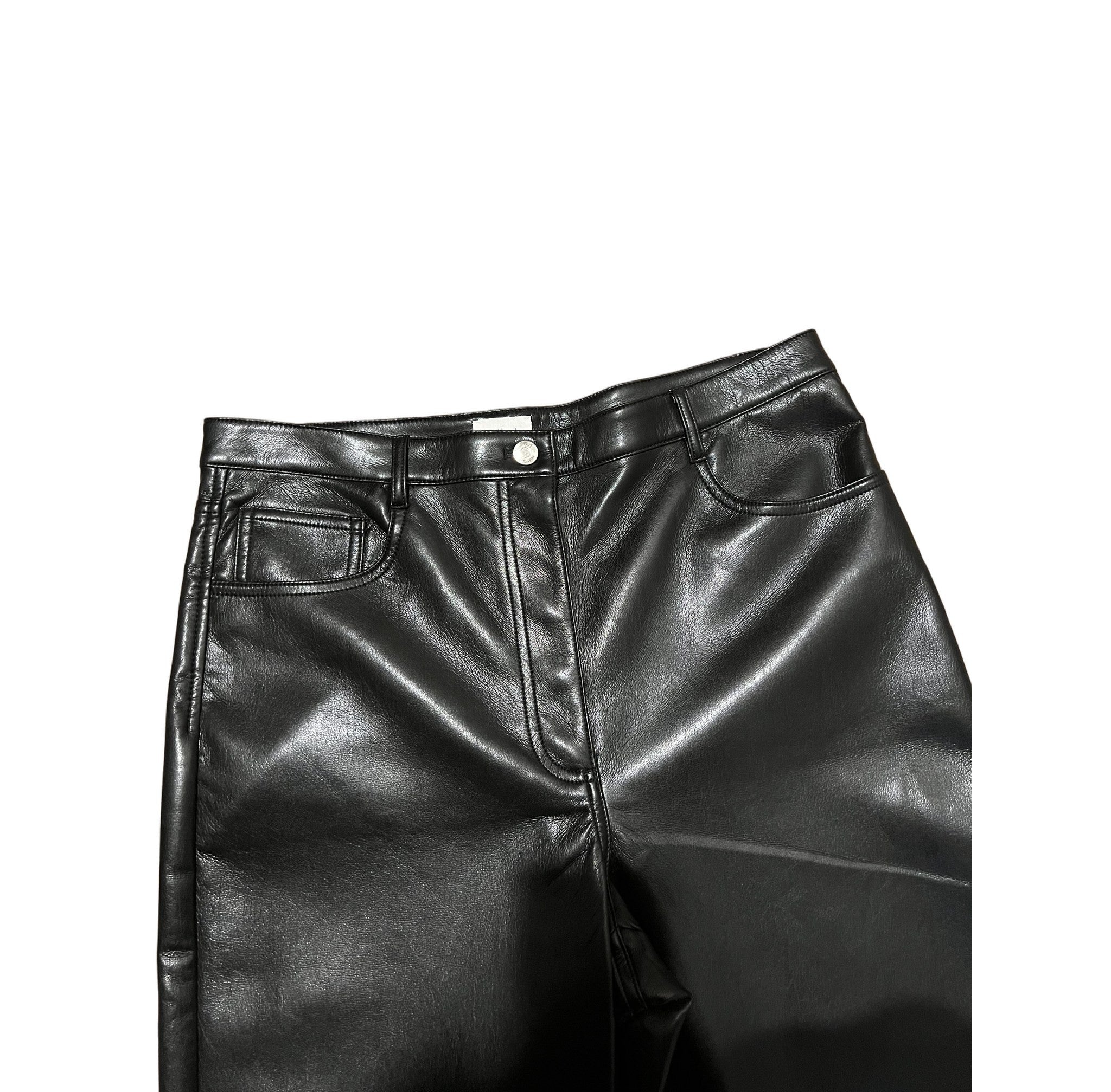 Wilfred Black Faux Leather Pants - Size 14