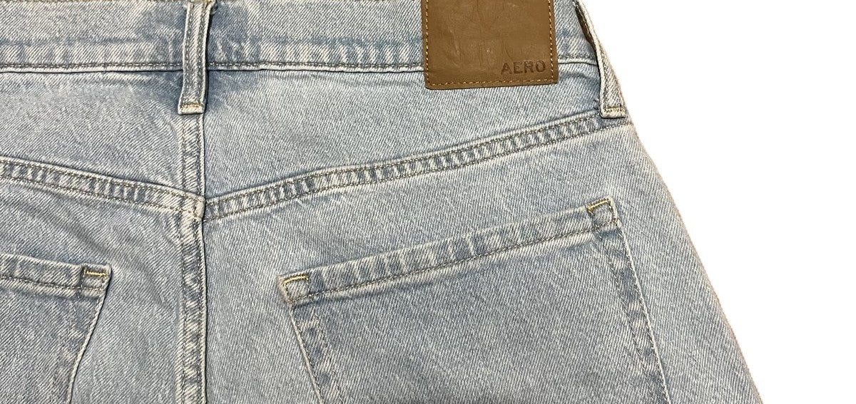 Aeropostale Mom Jean Light Wash High-Rise Denim