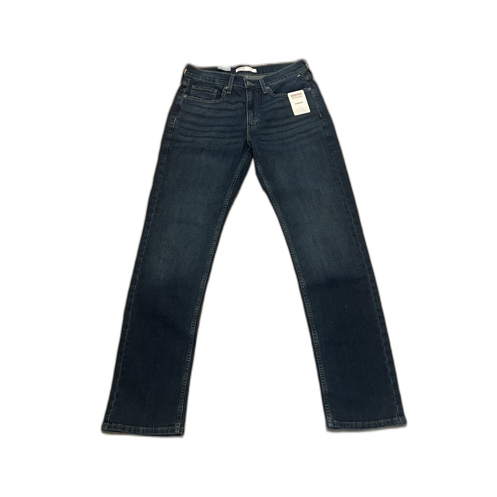 Signature by Levi Strauss Men's Straight Jeans 30x32 NWT Dark Wash