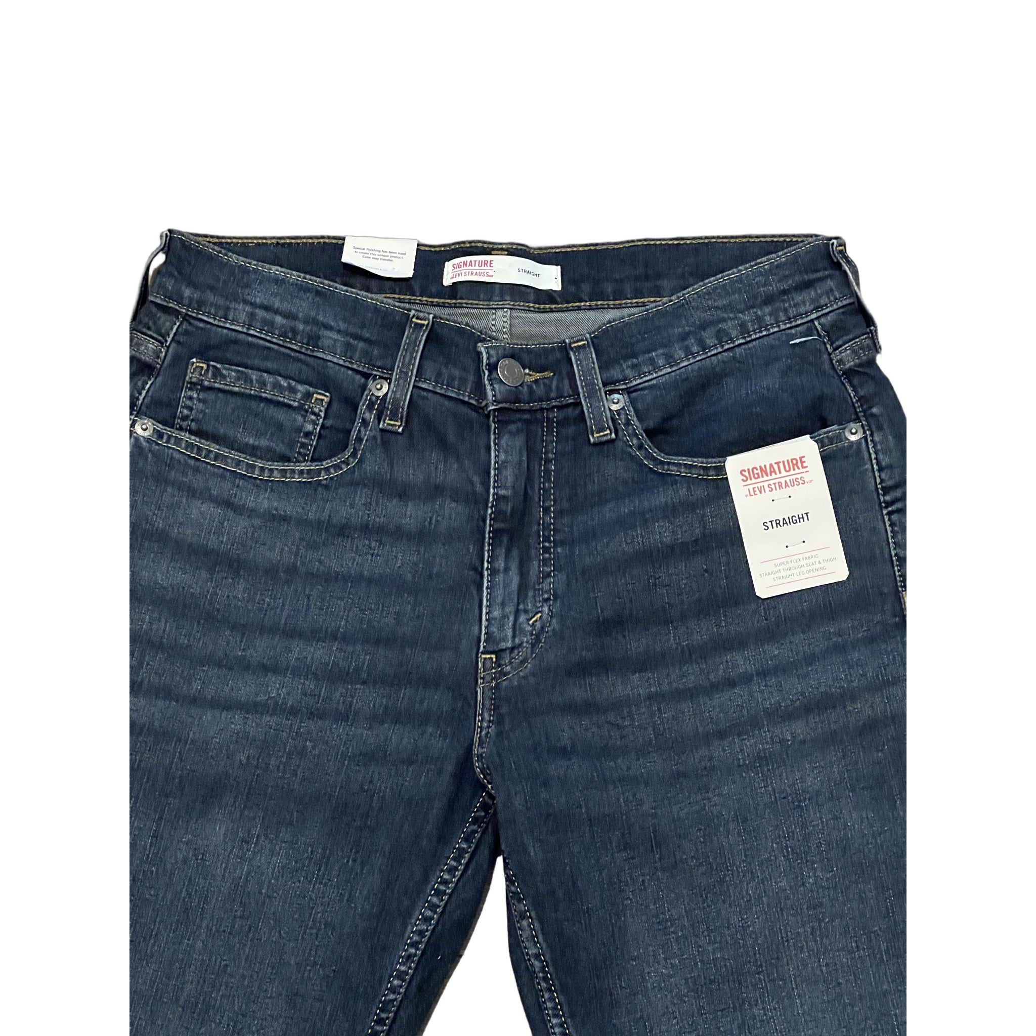 Signature by Levi Strauss Men's Straight Jeans 30x32 NWT Dark Wash