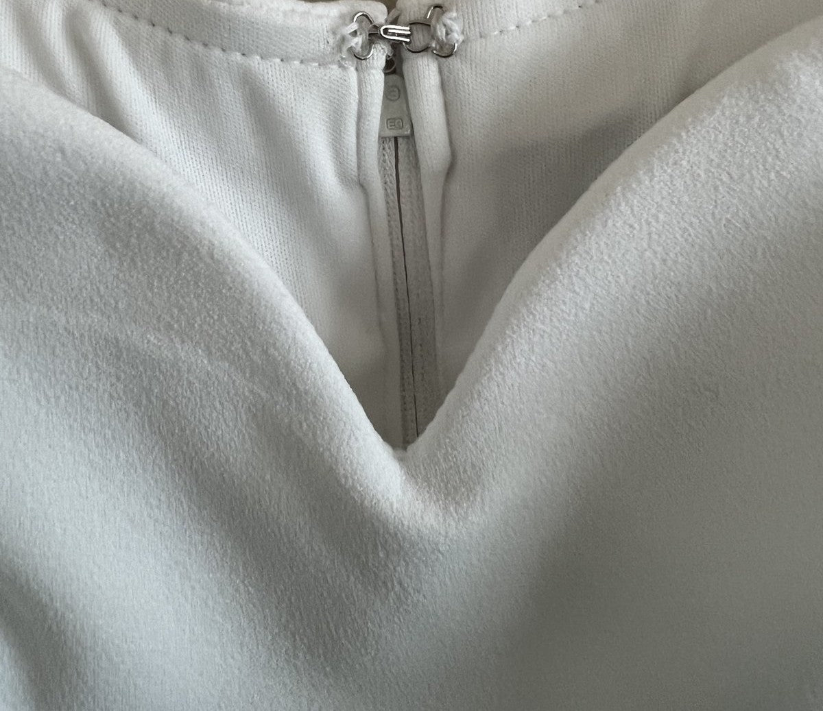 White Off-Shoulder Maxi Dress with Front Slit - Size 3