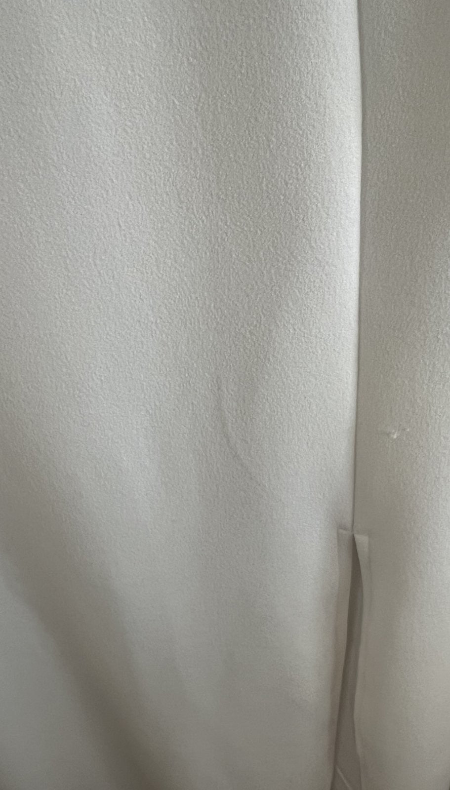 White Off-Shoulder Maxi Dress with Front Slit - Size 3