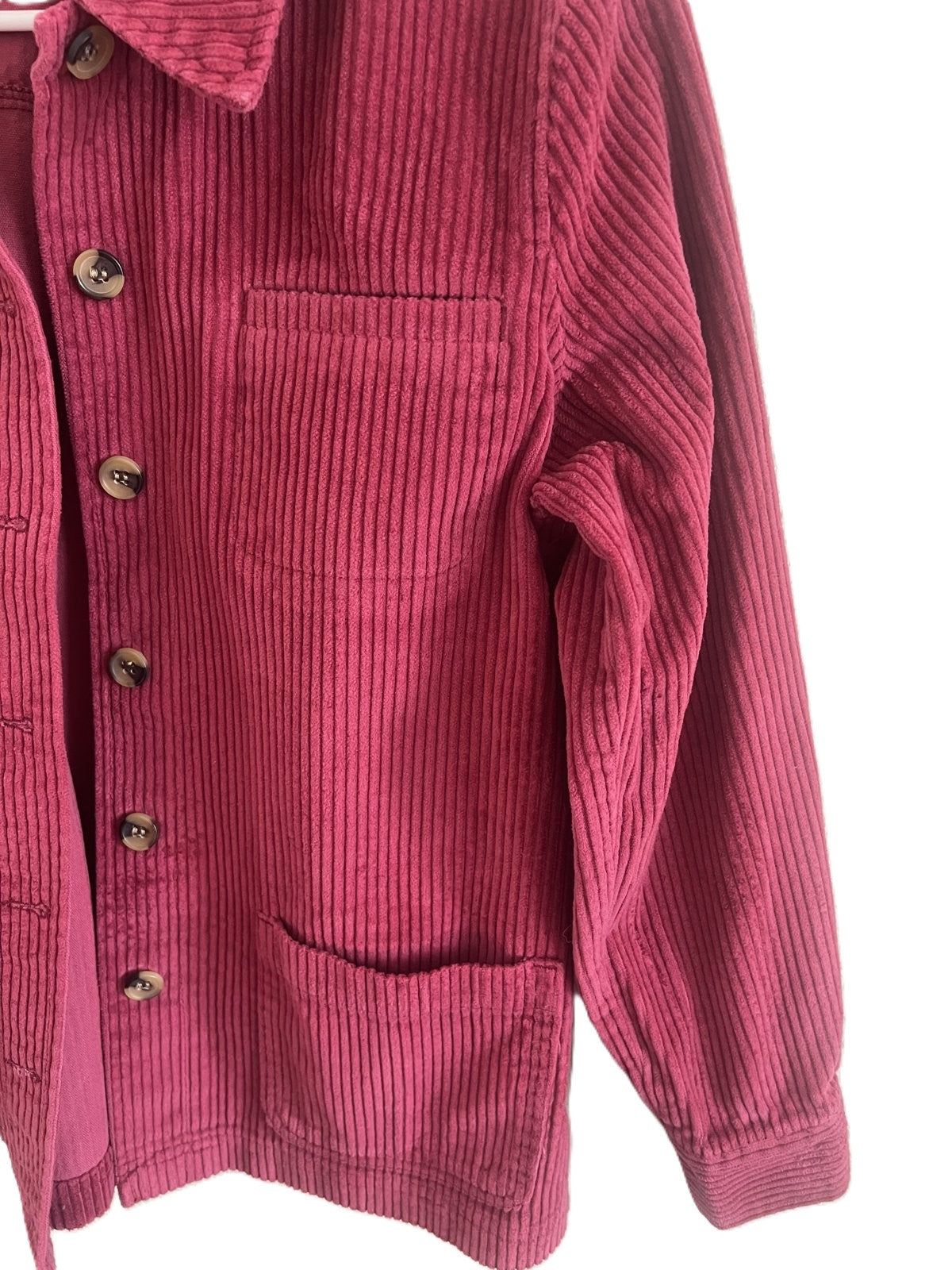 Appleseed's Petites Corduroy Chore Jacket - Pink, Size PS