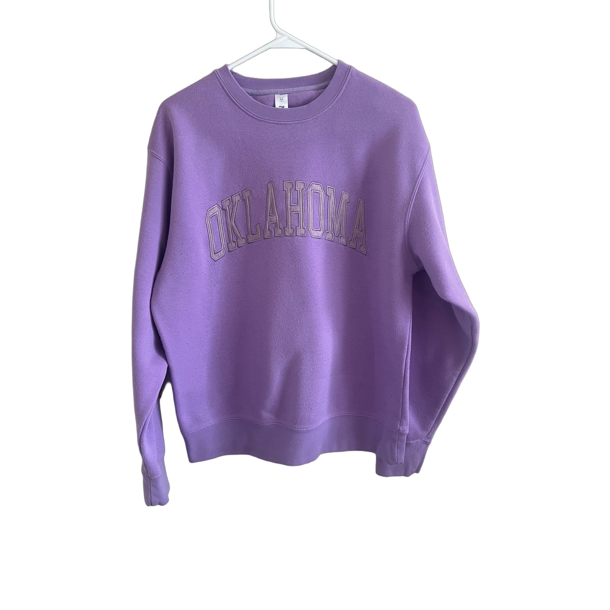 ZooZatz Oklahoma Crewneck Sweatshirt Purple Size M