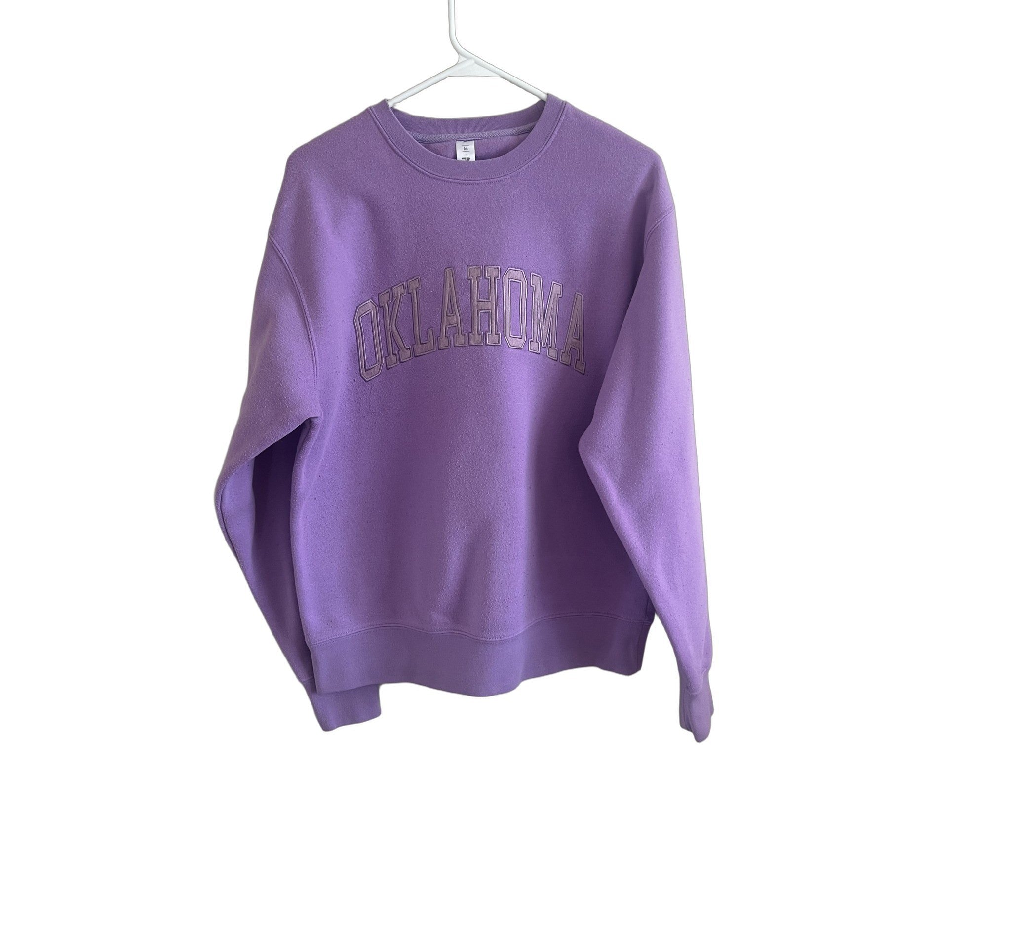 ZooZatz Oklahoma Crewneck Sweatshirt Purple Size M