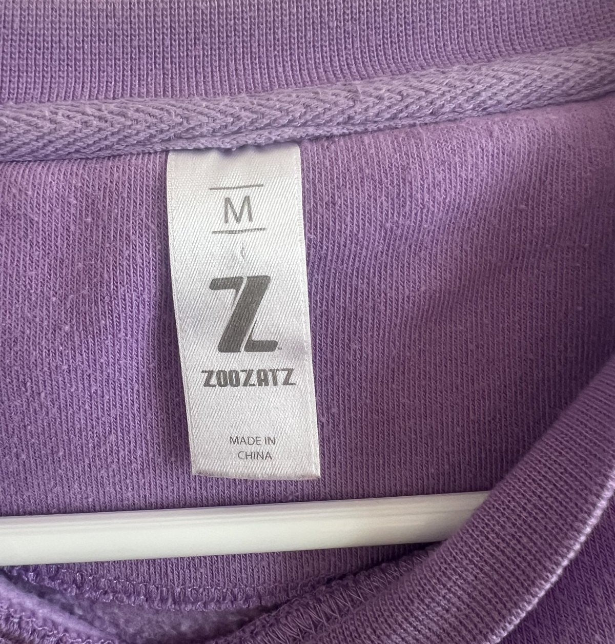 ZooZatz Oklahoma Crewneck Sweatshirt Purple Size M