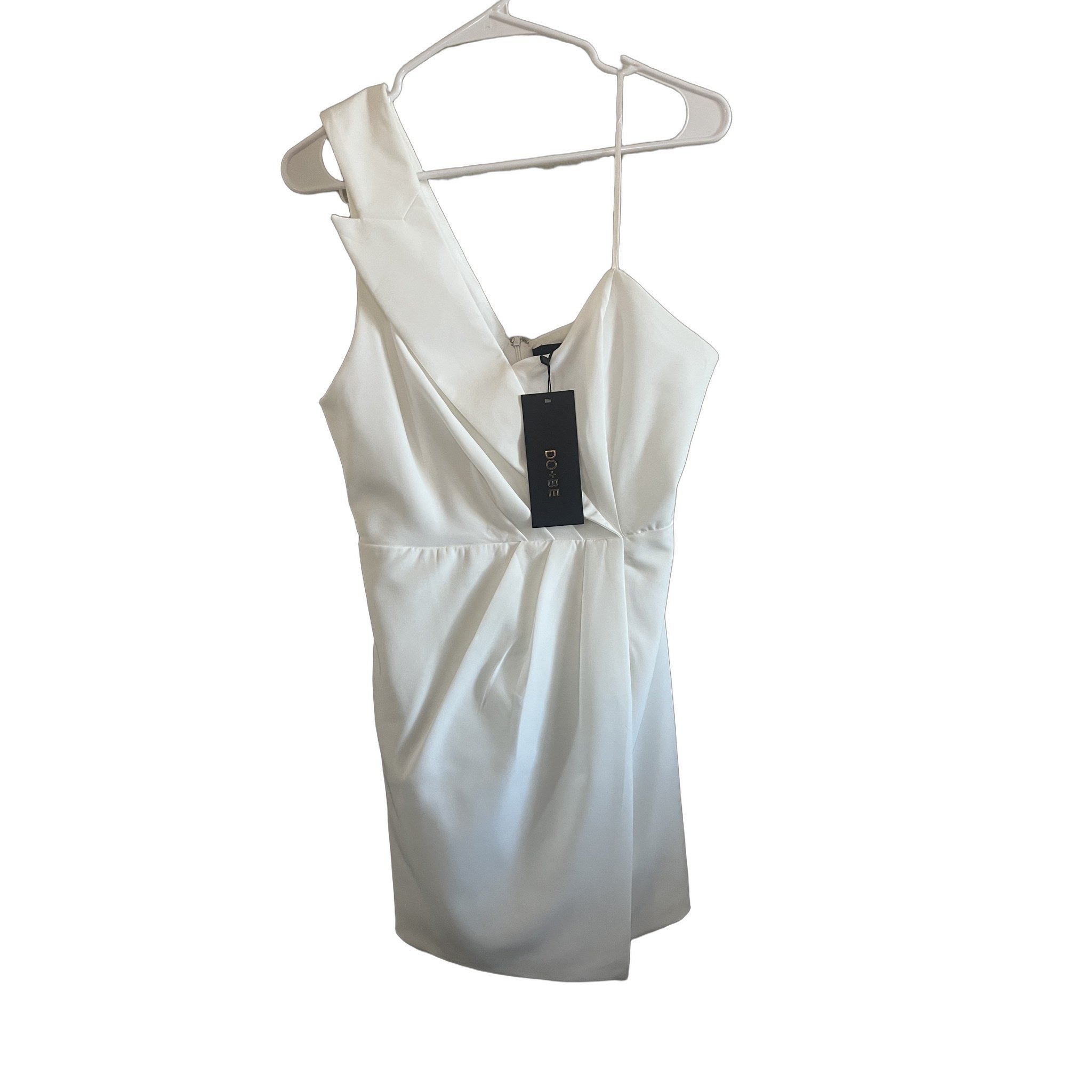 DO+BE White One-Shoulder Mini Dress - NWT