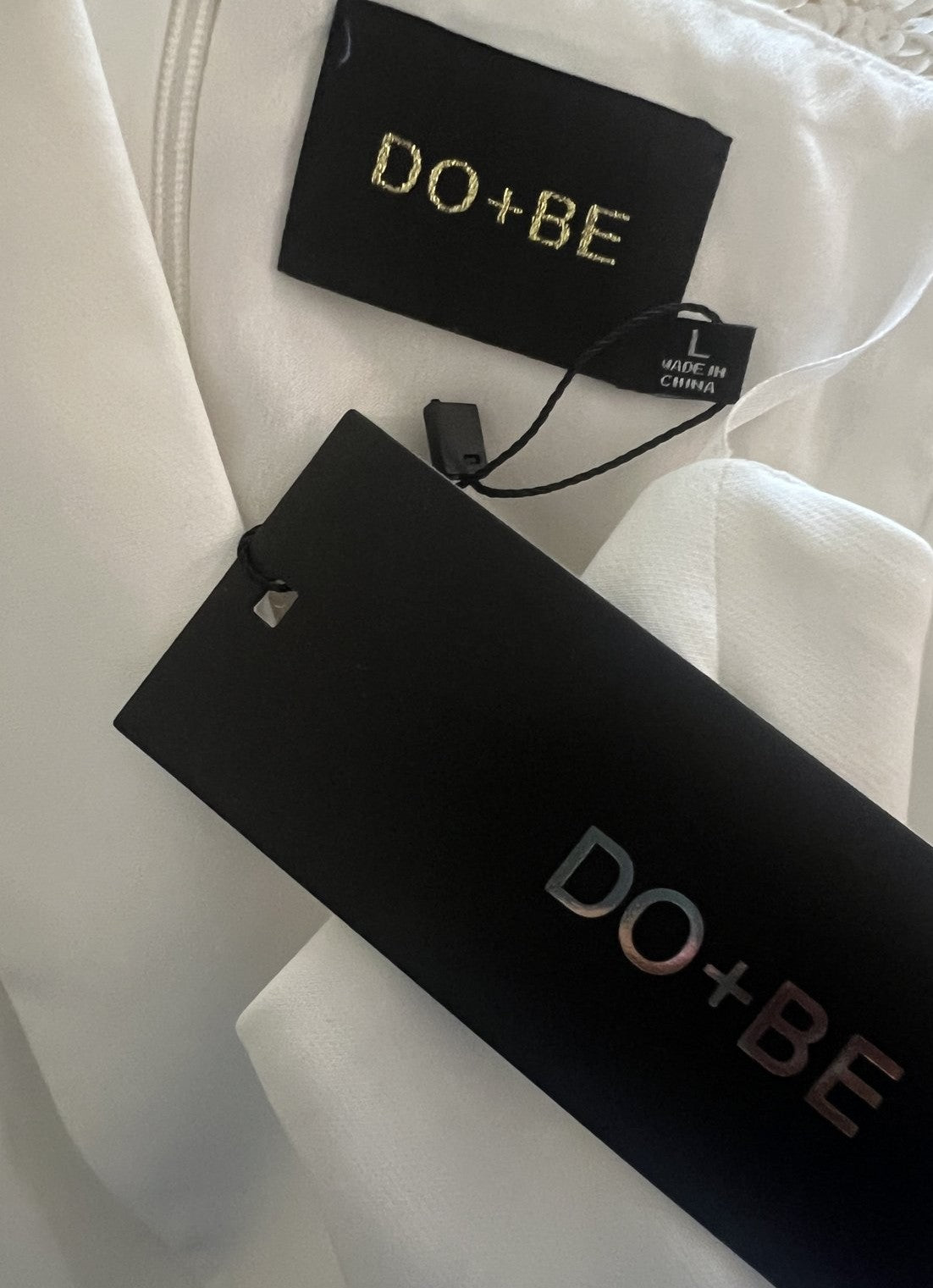 DO+BE White One-Shoulder Mini Dress - NWT