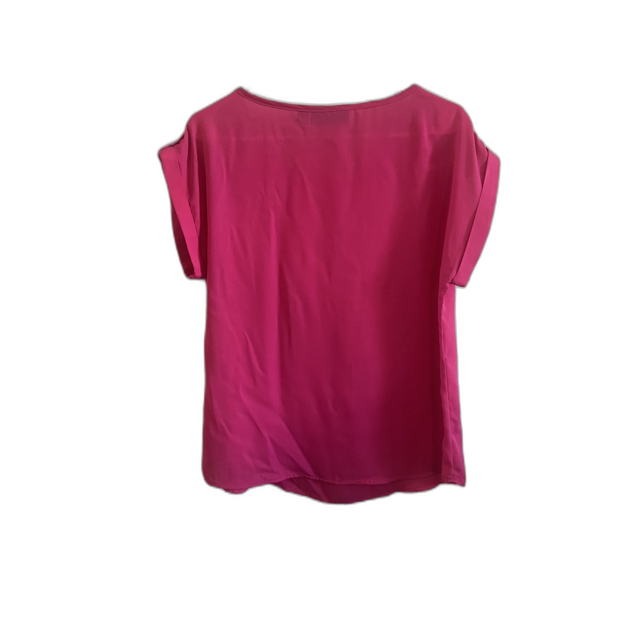 NY&C New York & Company Pink Cap Sleeve Blouse Size M