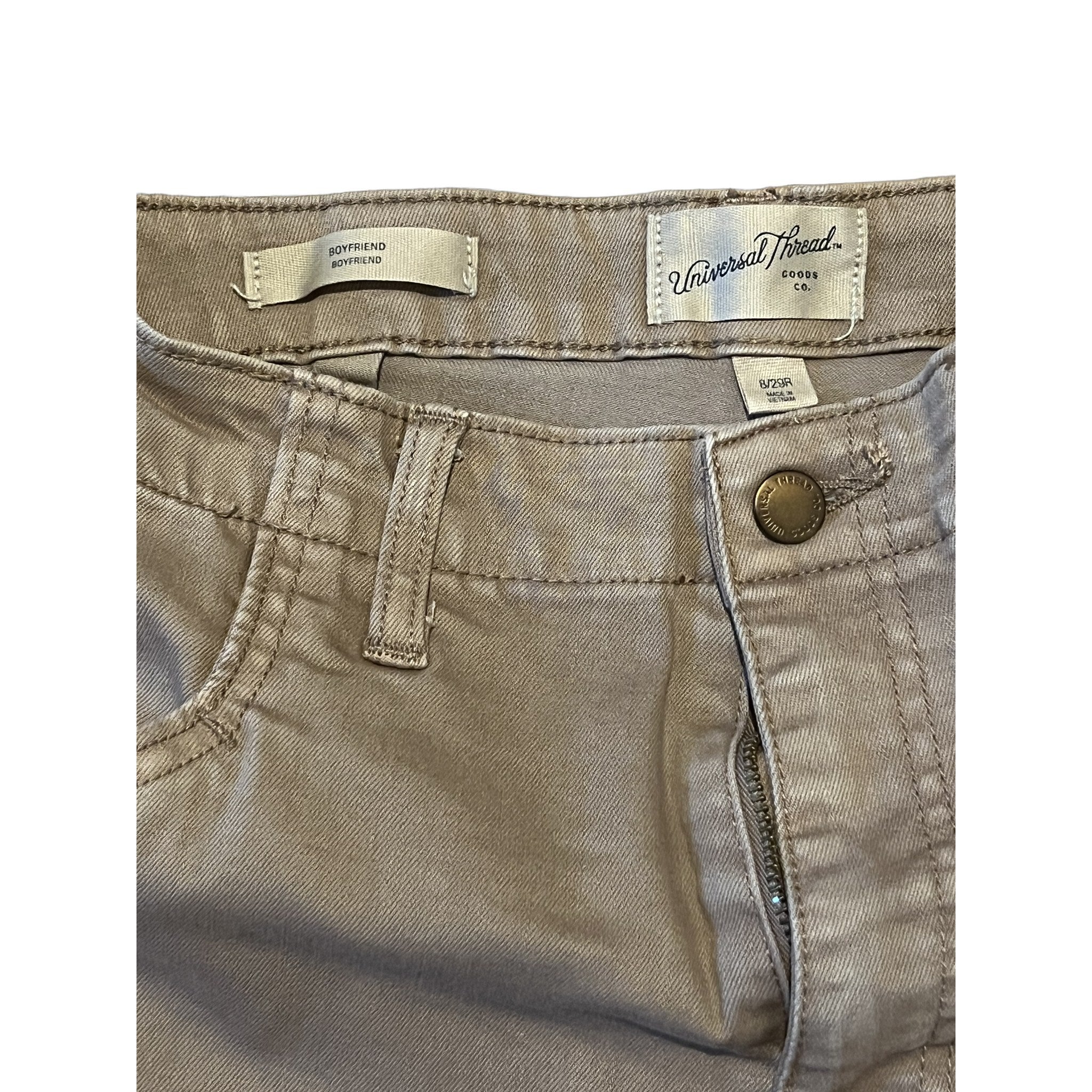 Universal Thread Boyfriend Cargo Pants Women's Size 8/29R Khaki