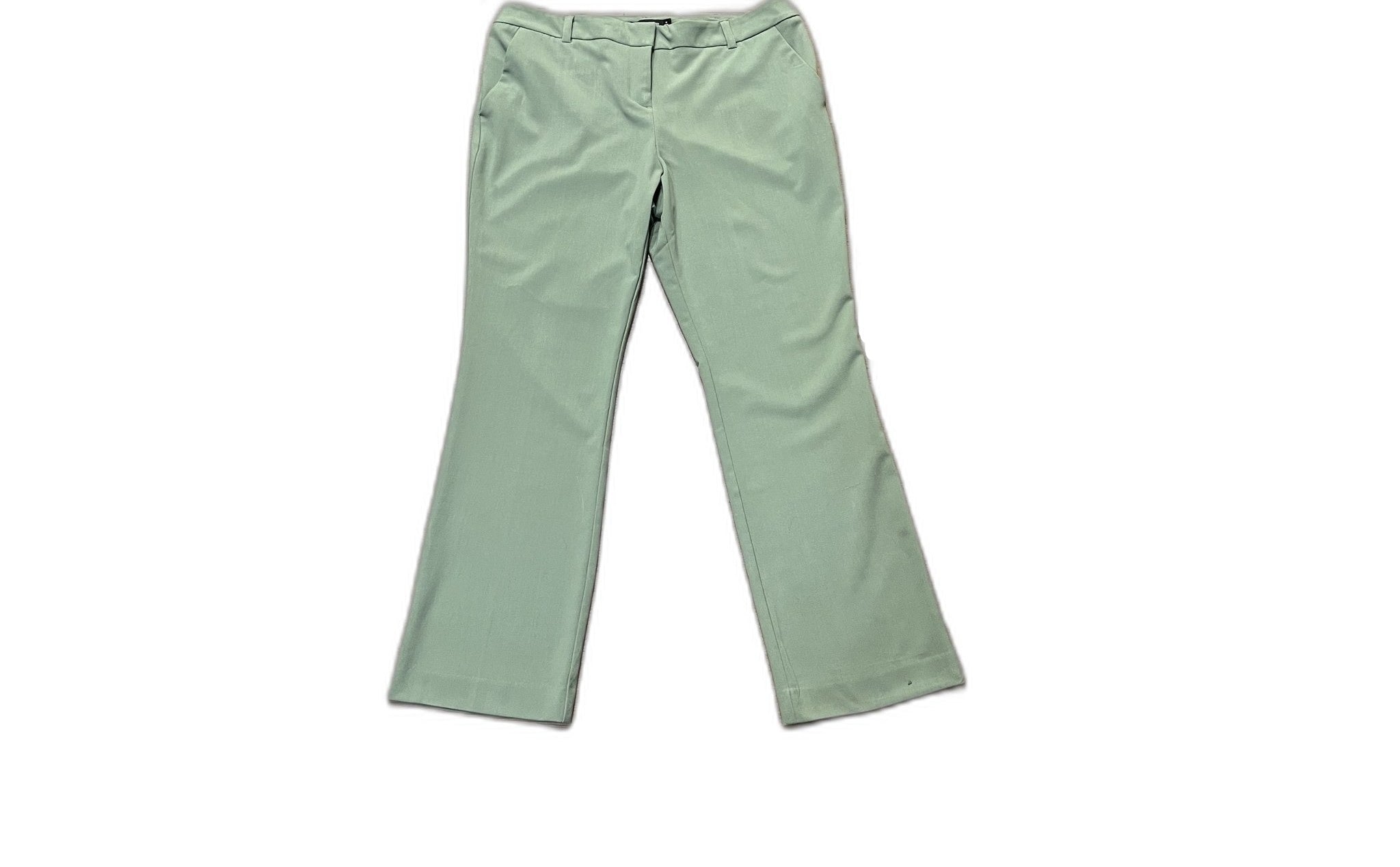 7th Avenue Design Studio Sage Green Trousers Size 12 Petite