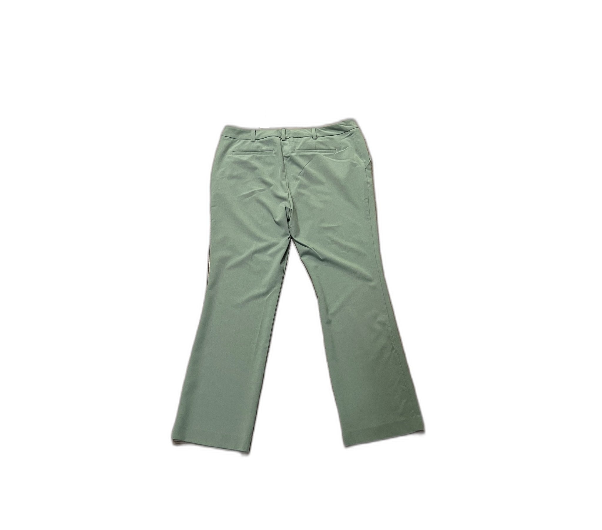 7th Avenue Design Studio Sage Green Trousers Size 12 Petite