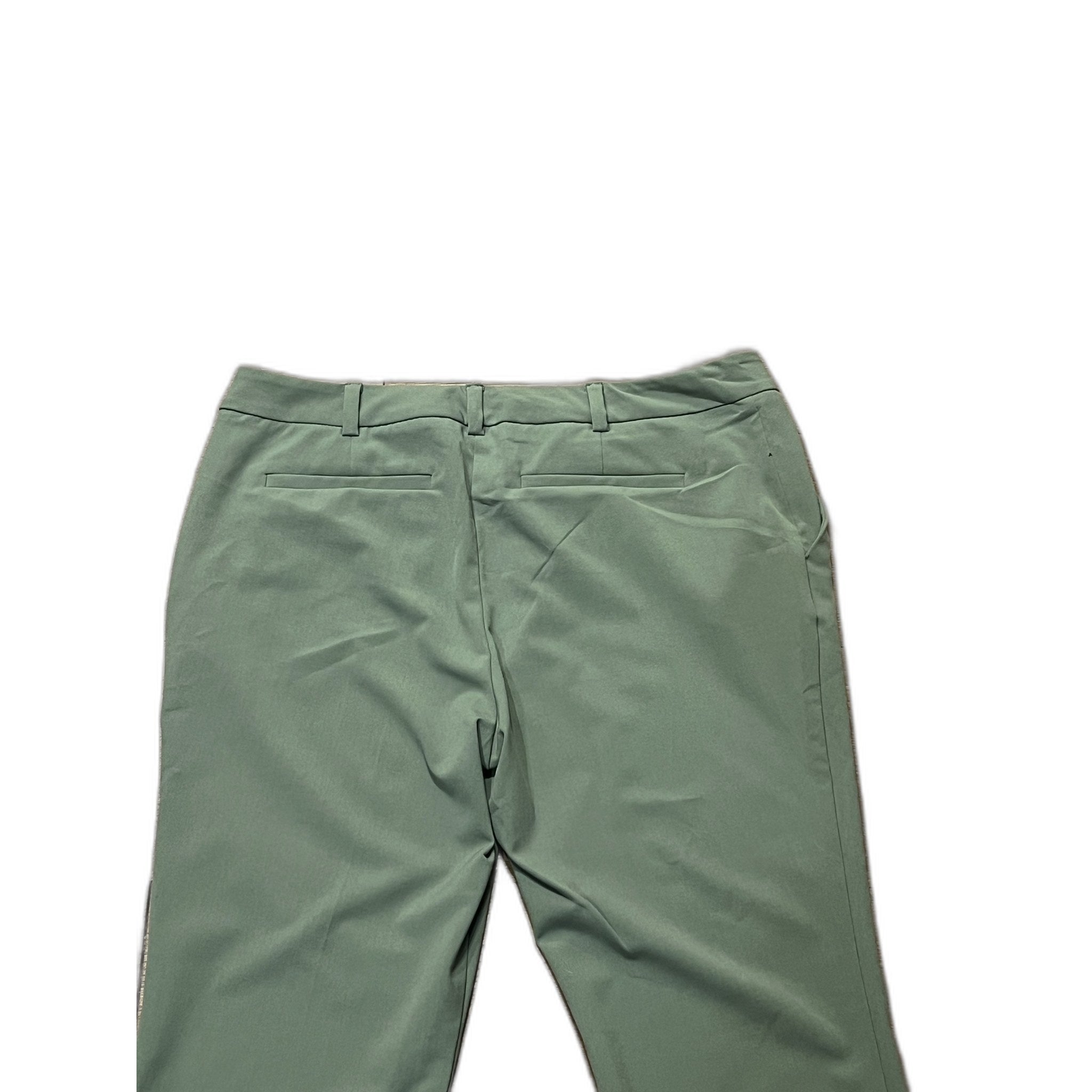 7th Avenue Design Studio Sage Green Trousers Size 12 Petite