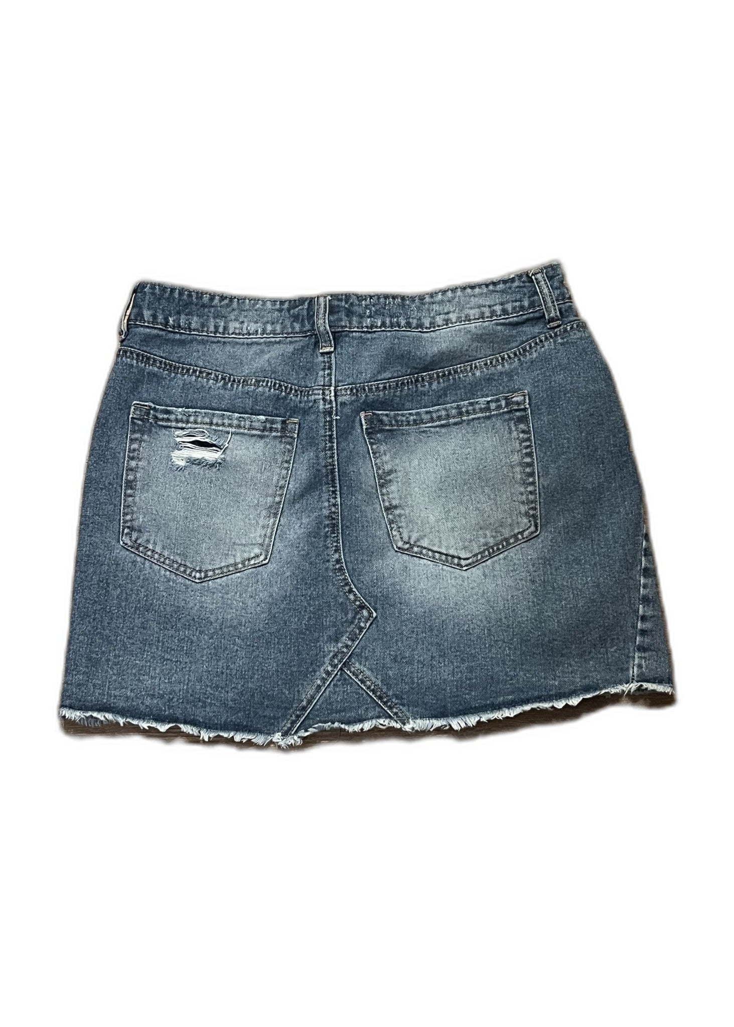 Maurices Distressed Denim Mini Skirt - Size 5/6