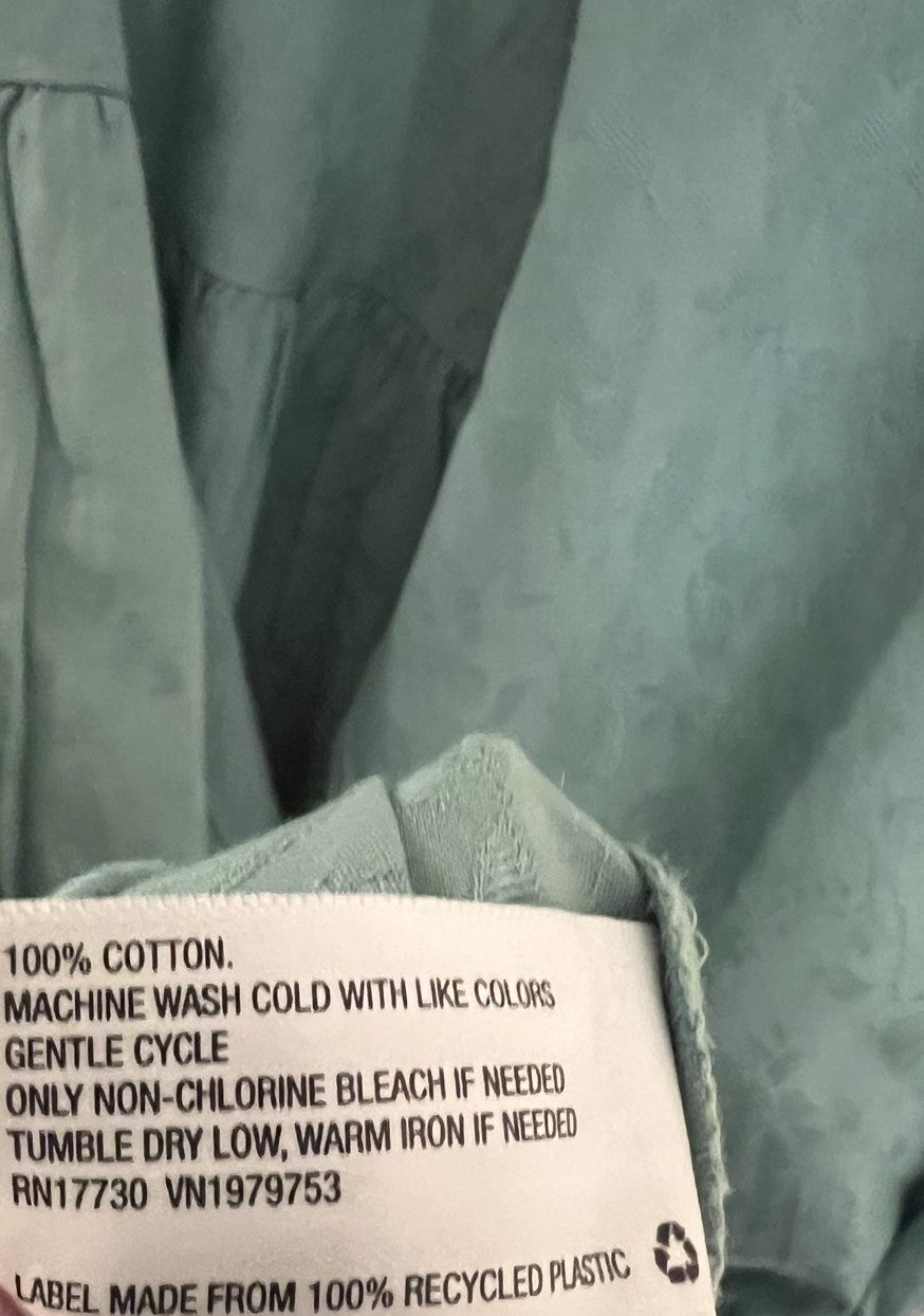 Universal Thread Sage Green Tiered Off-Shoulder Dress Size S NWT