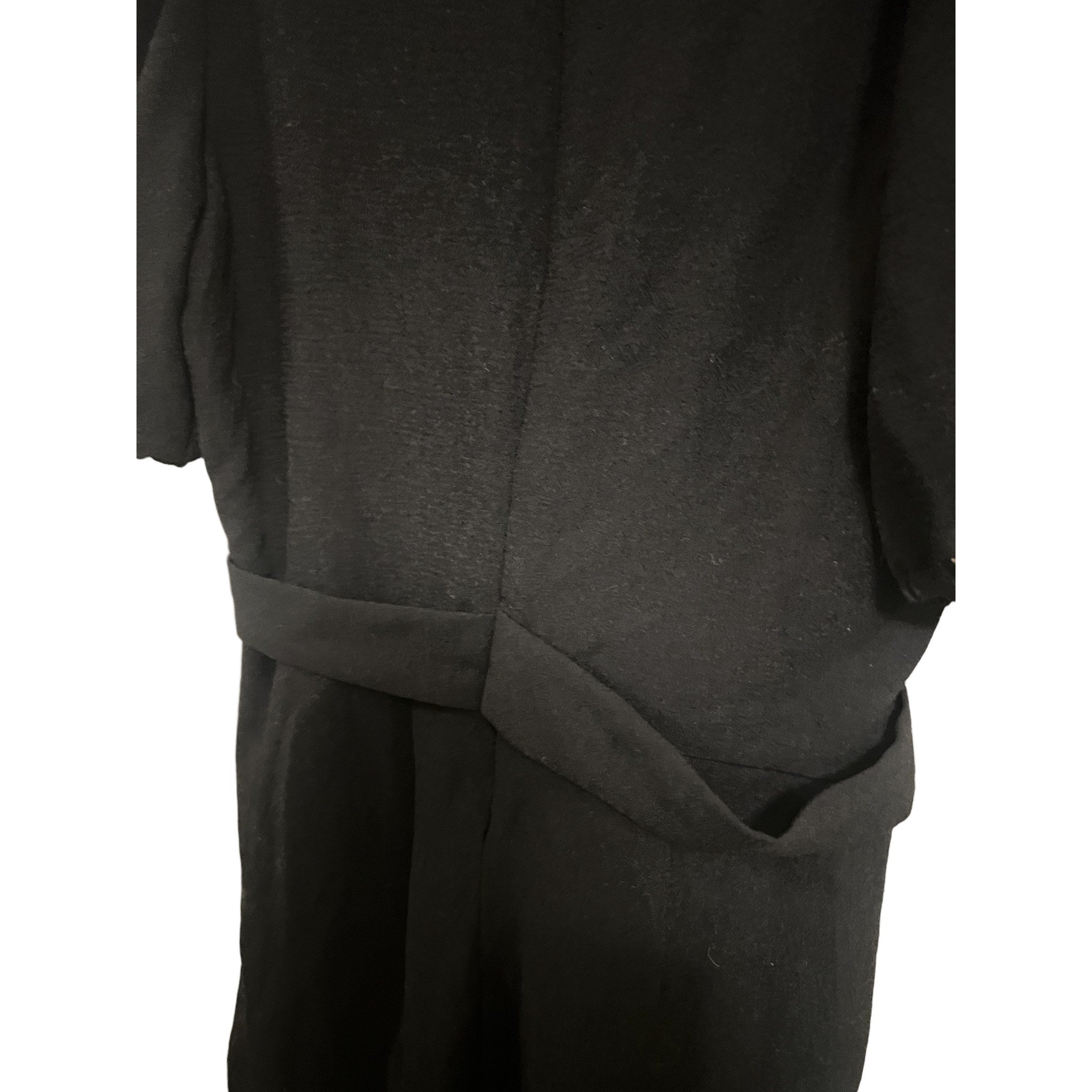 BCBGeneration Black Belted Romper with Puff Sleeves, Size 10, NWT