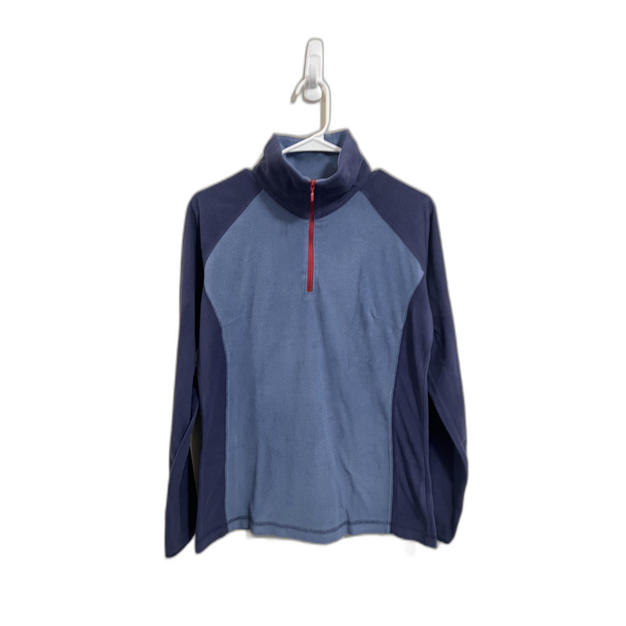 Columbia 1/4 Zip Fleece Pullover - Navy & Blue Colorblock, Size M