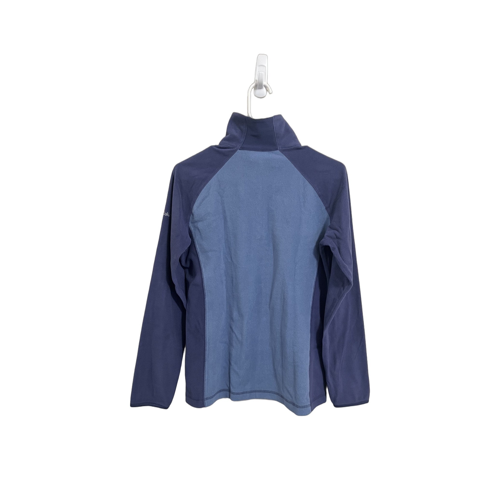 Columbia 1/4 Zip Fleece Pullover - Navy & Blue Colorblock, Size M