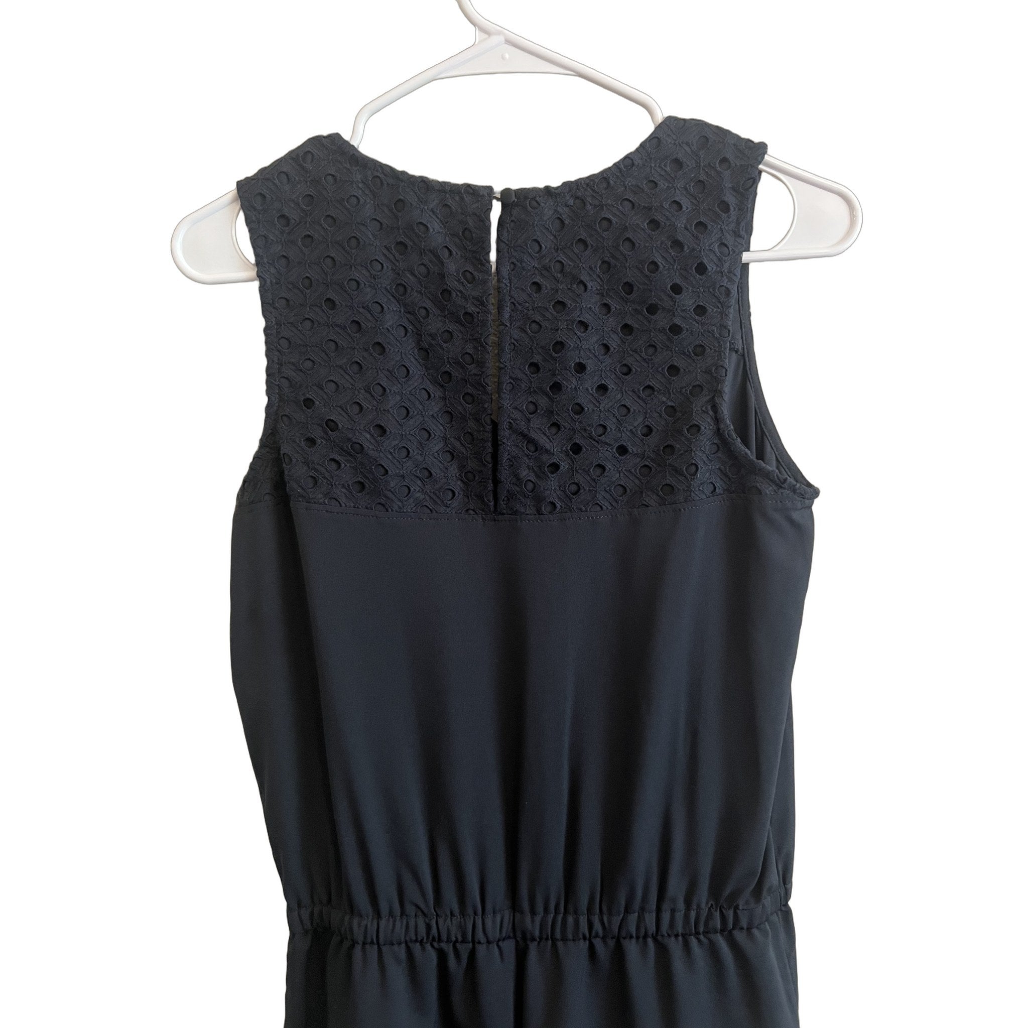 Banana Republic Black Eyelet Romper - Women's Size 2