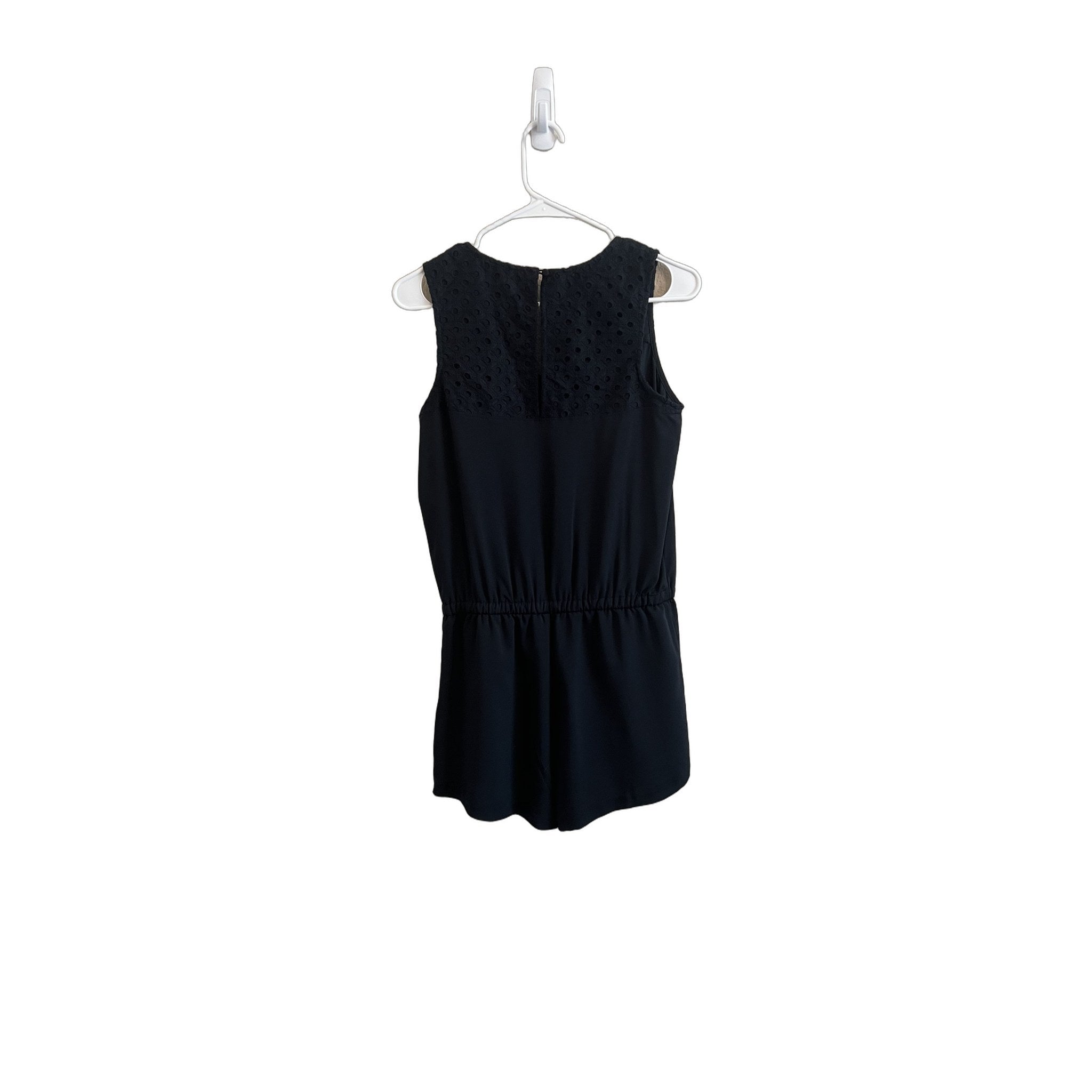 Banana Republic Black Eyelet Romper - Women's Size 2