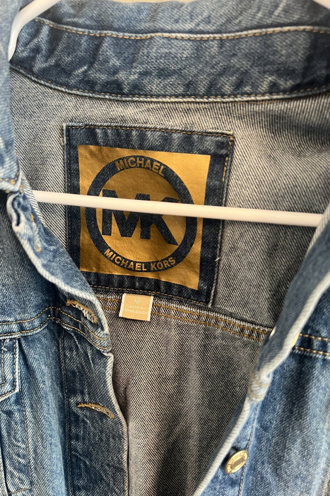 Michael Kors Blue Denim Trucker Jacket - Women's Size M