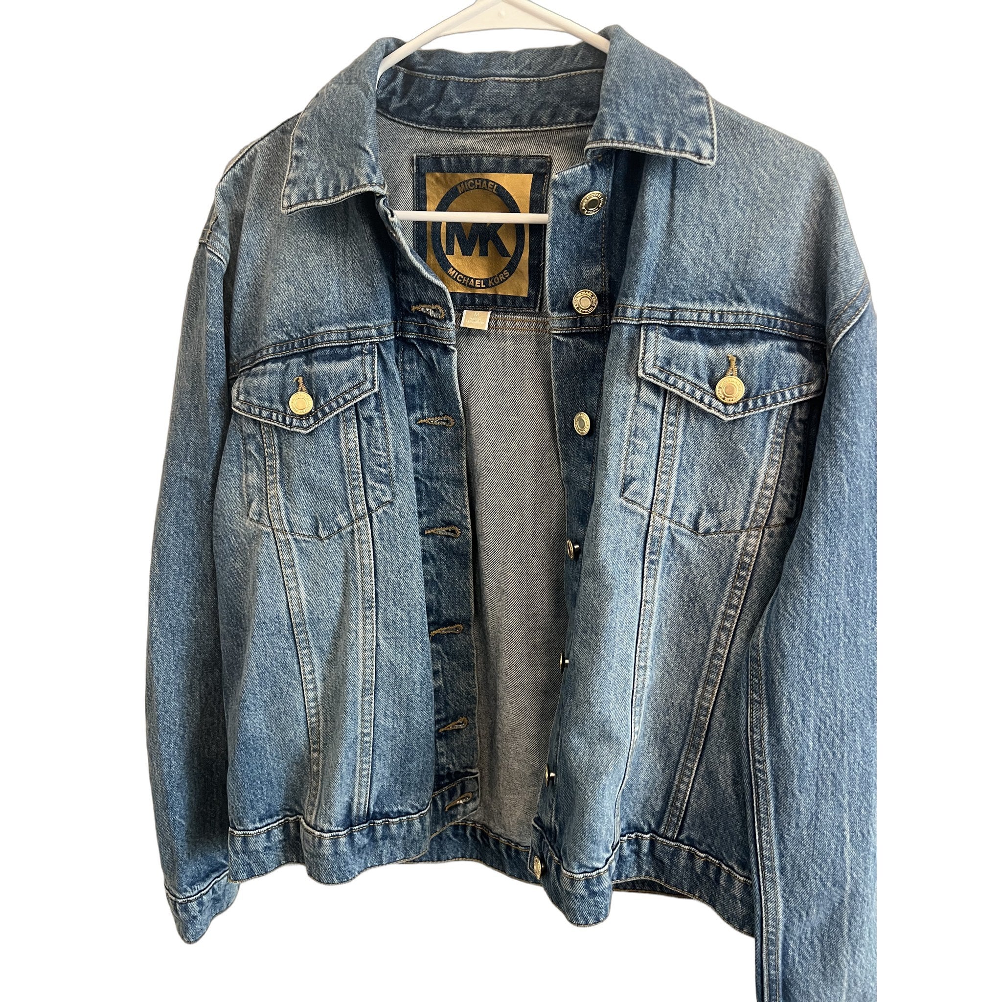 Michael Kors Blue Denim Trucker Jacket - Women's Size M