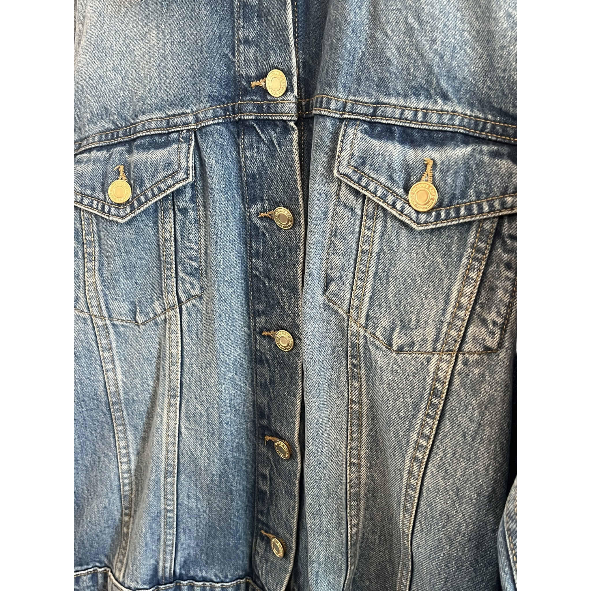 Michael Kors Blue Denim Trucker Jacket - Women's Size M