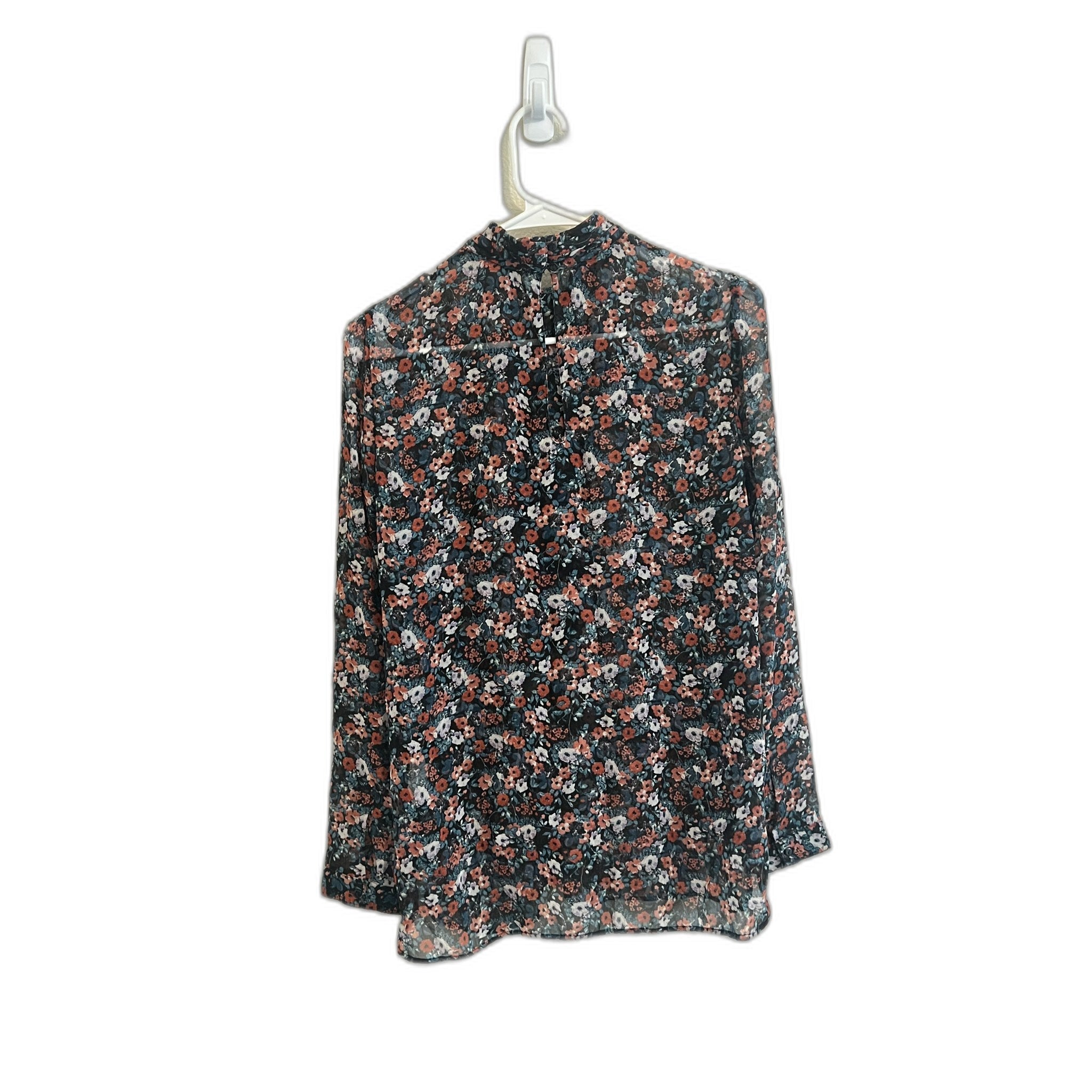 Zara Trafaluc Floral Tie-Neck Blouse - Size M