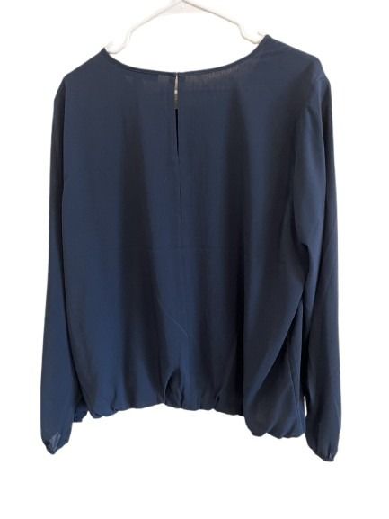 Tommy Hilfiger Women's Navy Blue Blouse Size XL NWT